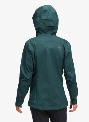 Regenjacke Damen Black Diamond Fineline Stretch Shell - deep woods