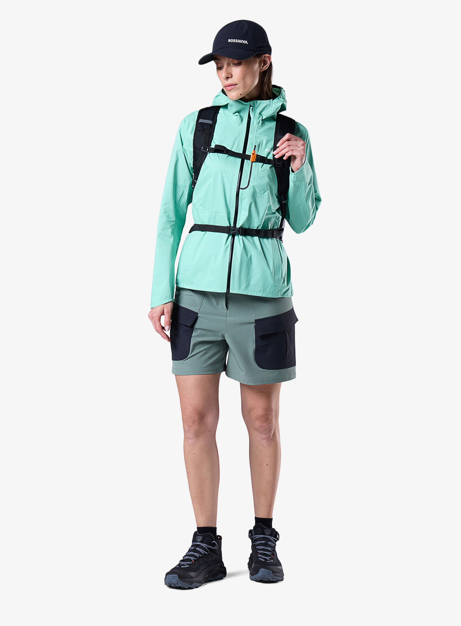 Regenjacke Damen Rossignol Rainproof 2.5L Shell Jacket - jelly mint