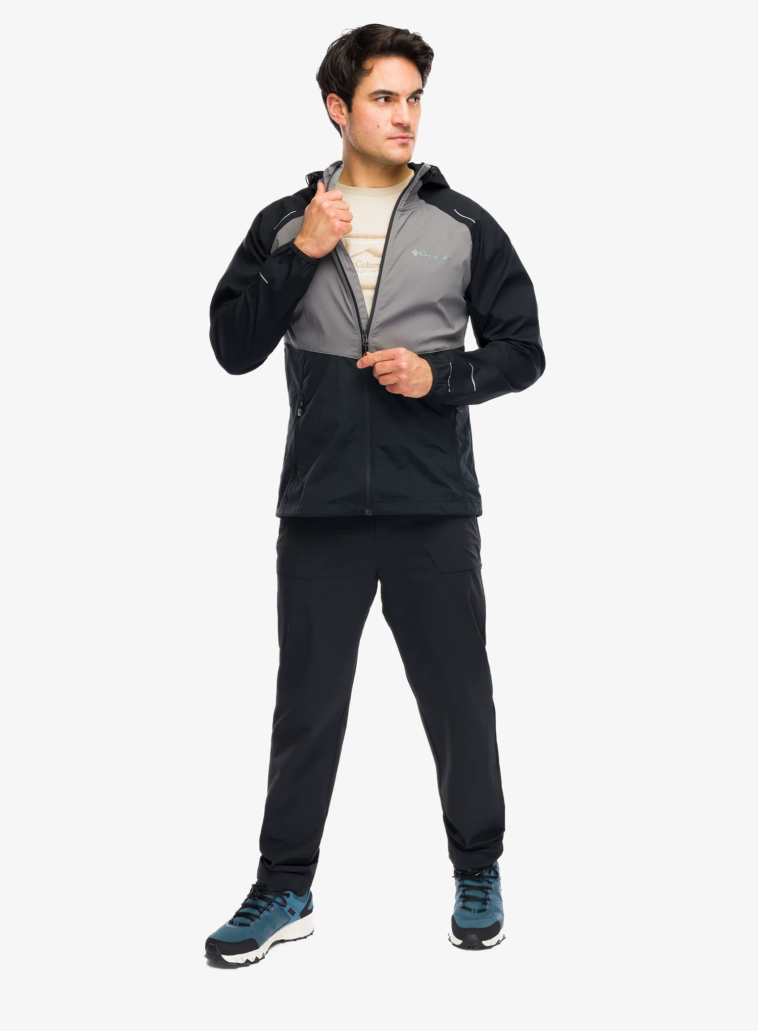 Windjacke Columbia Tech II Wind Full Zip - black/columbia grey