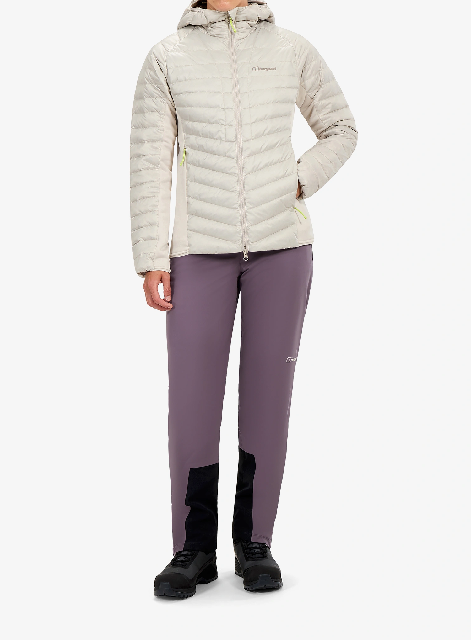 Daunenjacke Damen Berghaus Tephra Stretch Reflect 2.0 Hoody - stone