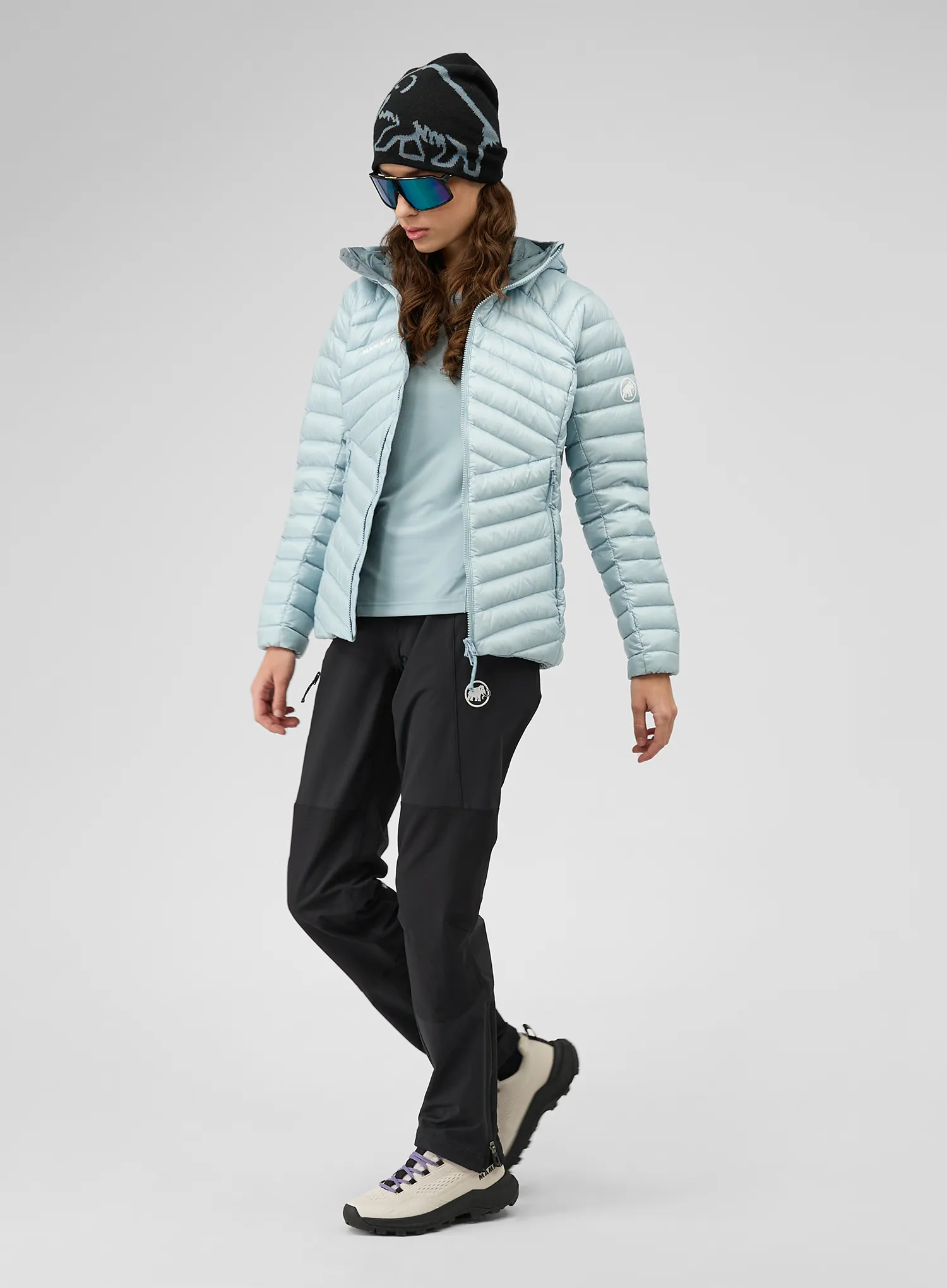 Daunenjacke Damen Mammut Broad Peak IN Hooded Jacket - nebla