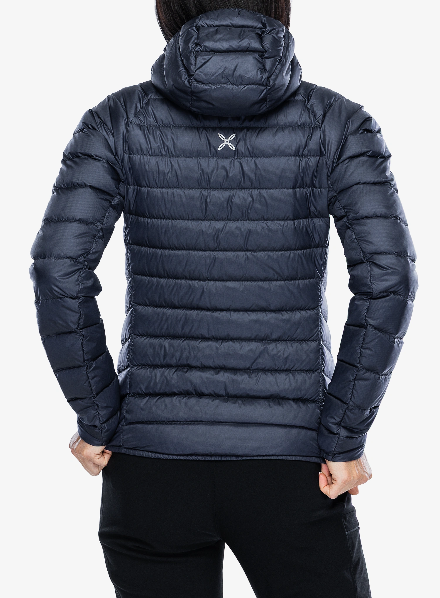 Daunenjacke Damen Montura Breeze Hooded Duvet Jacket - graphite blue/turquoise