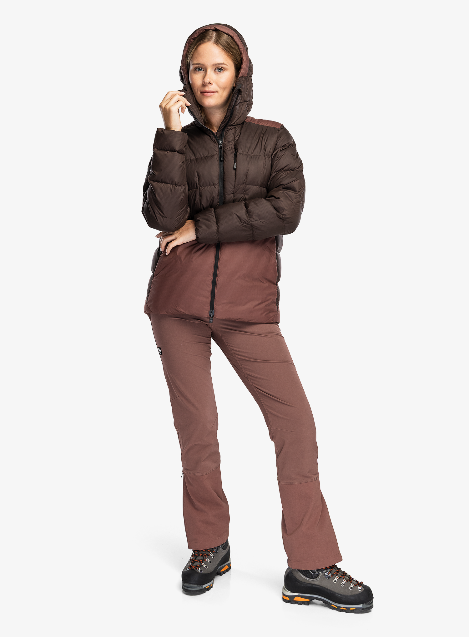 Daunenjacke Damen Ortovox Downwool 270 Jacket - dark chestnut