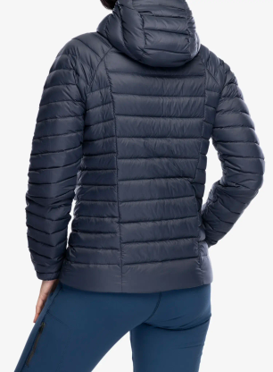 Daunenjacke Damen Patagonia Down Sweater Hoody - smolder blue