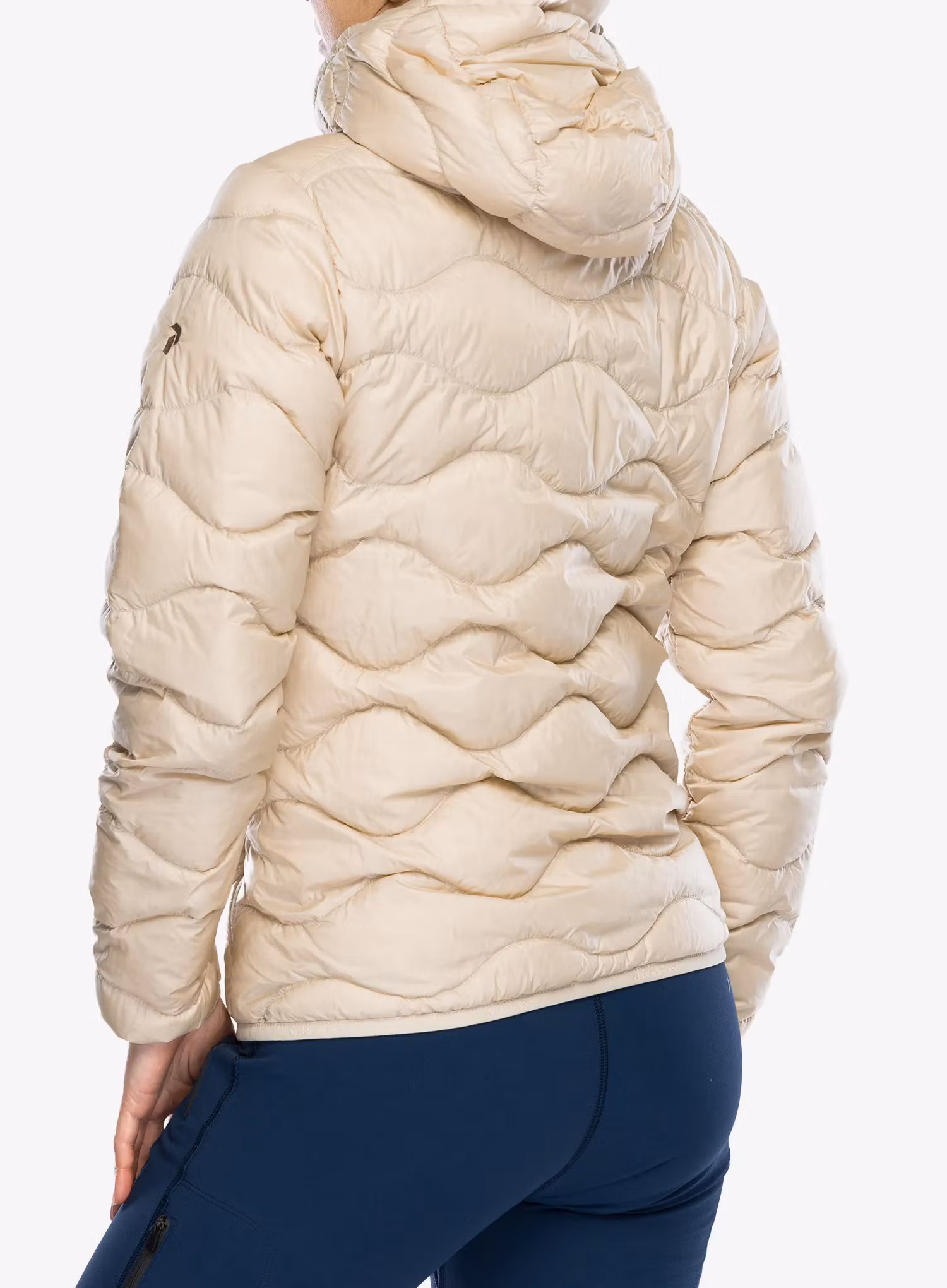 Daunenjacke Damen Peak Performance Helium Down Hood Jacket - sand fog