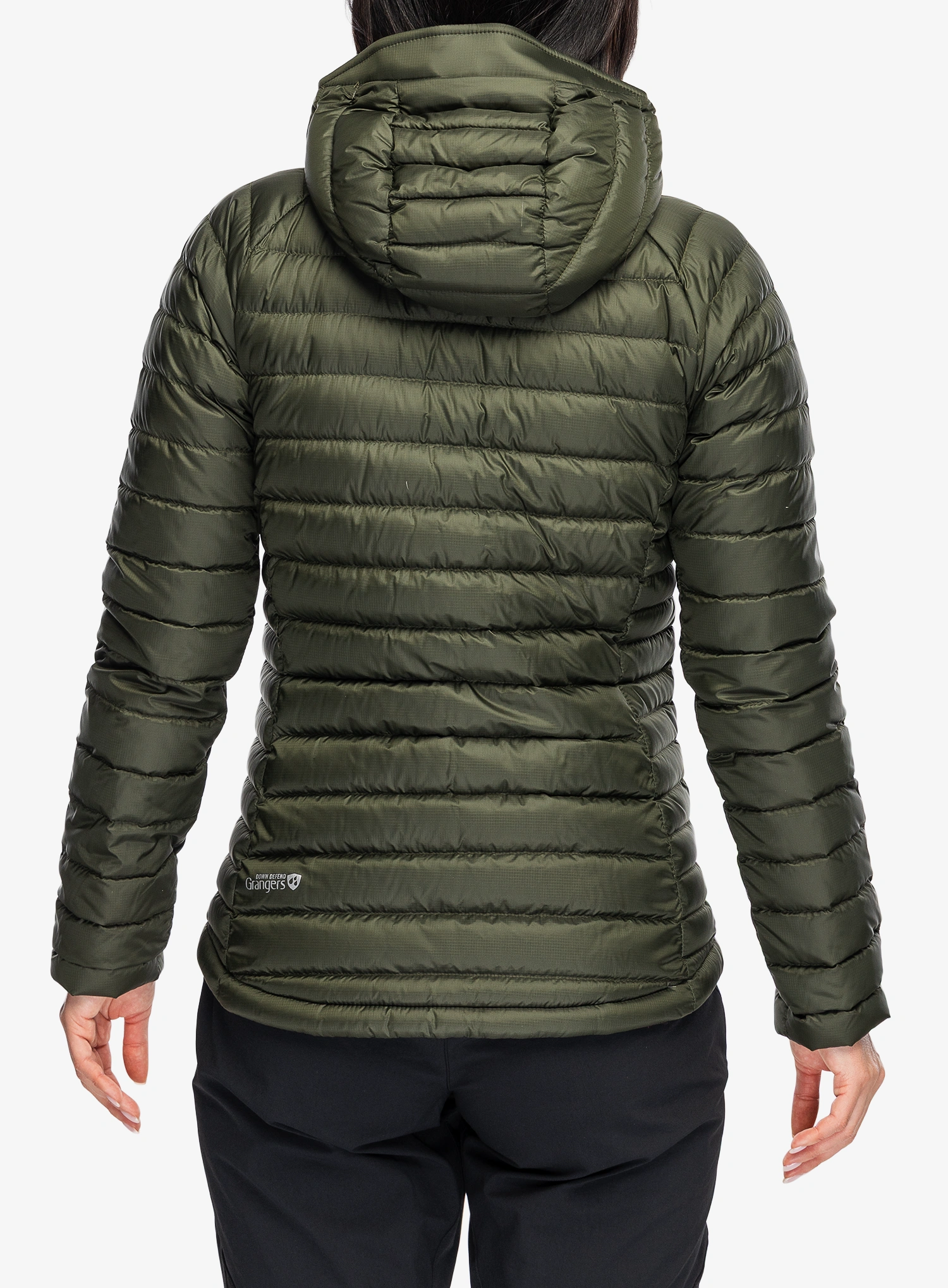 Daunenjacke Damen Rab Microlight Alpine Jacket - army
