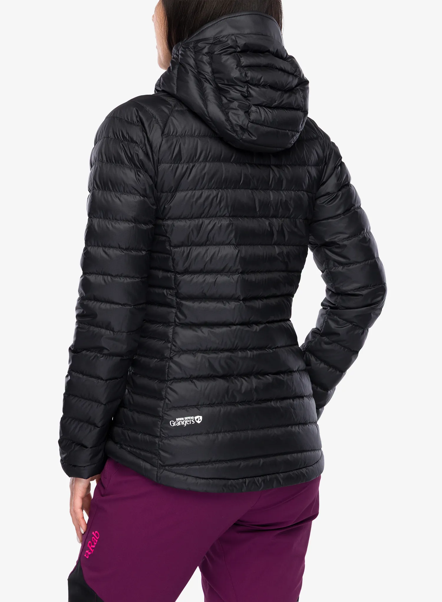 Daunenjacke Damen Rab Microlight Alpine Jacket - black/black