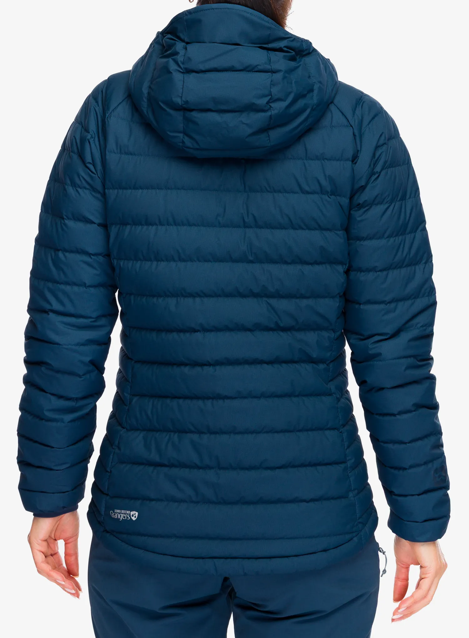 Daunenjacke Damen Rab Microlight Windstopper Hoody - tempest blue