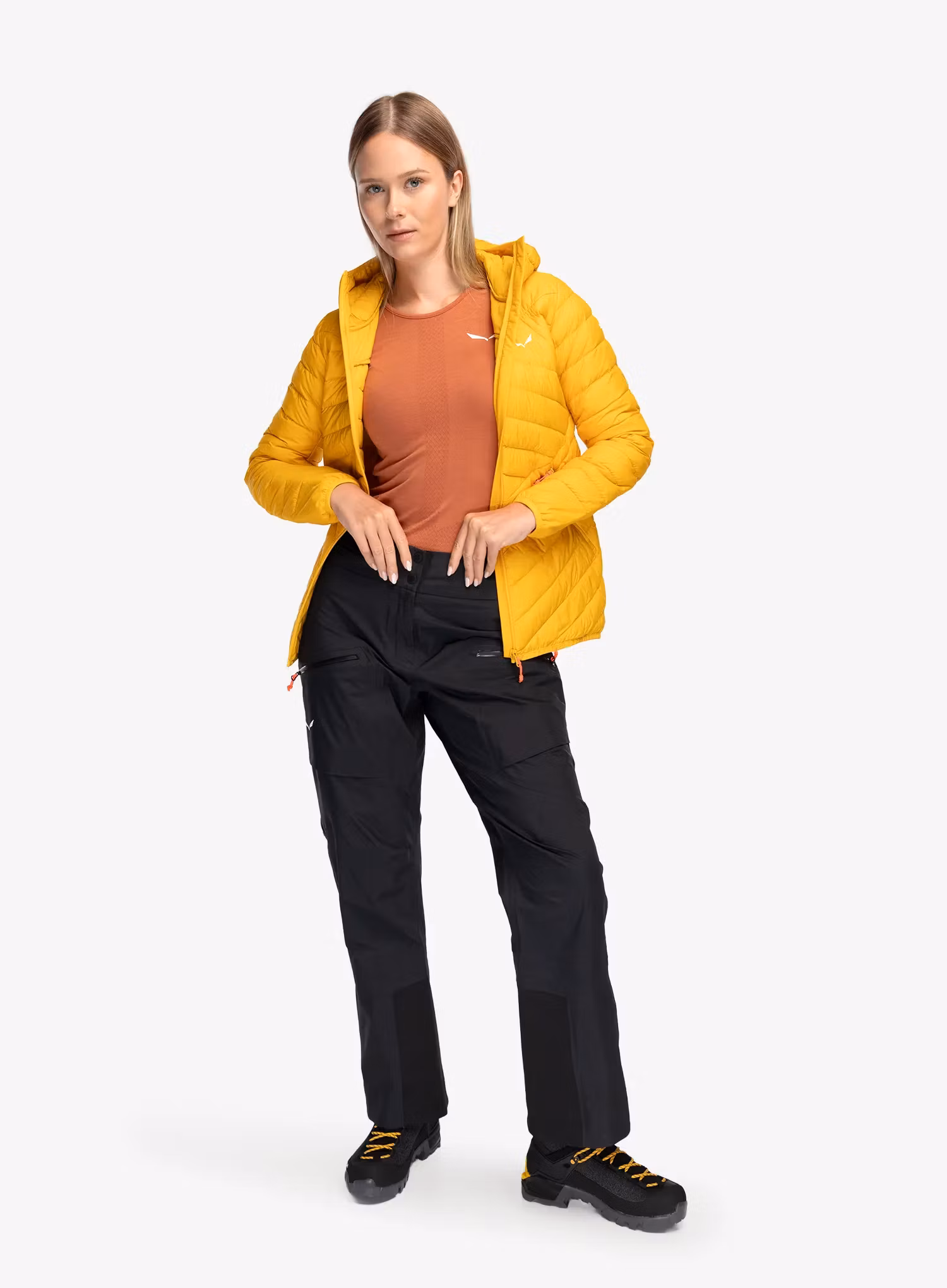 Daunenjacke Damen Salewa Brenta Jacket - gold