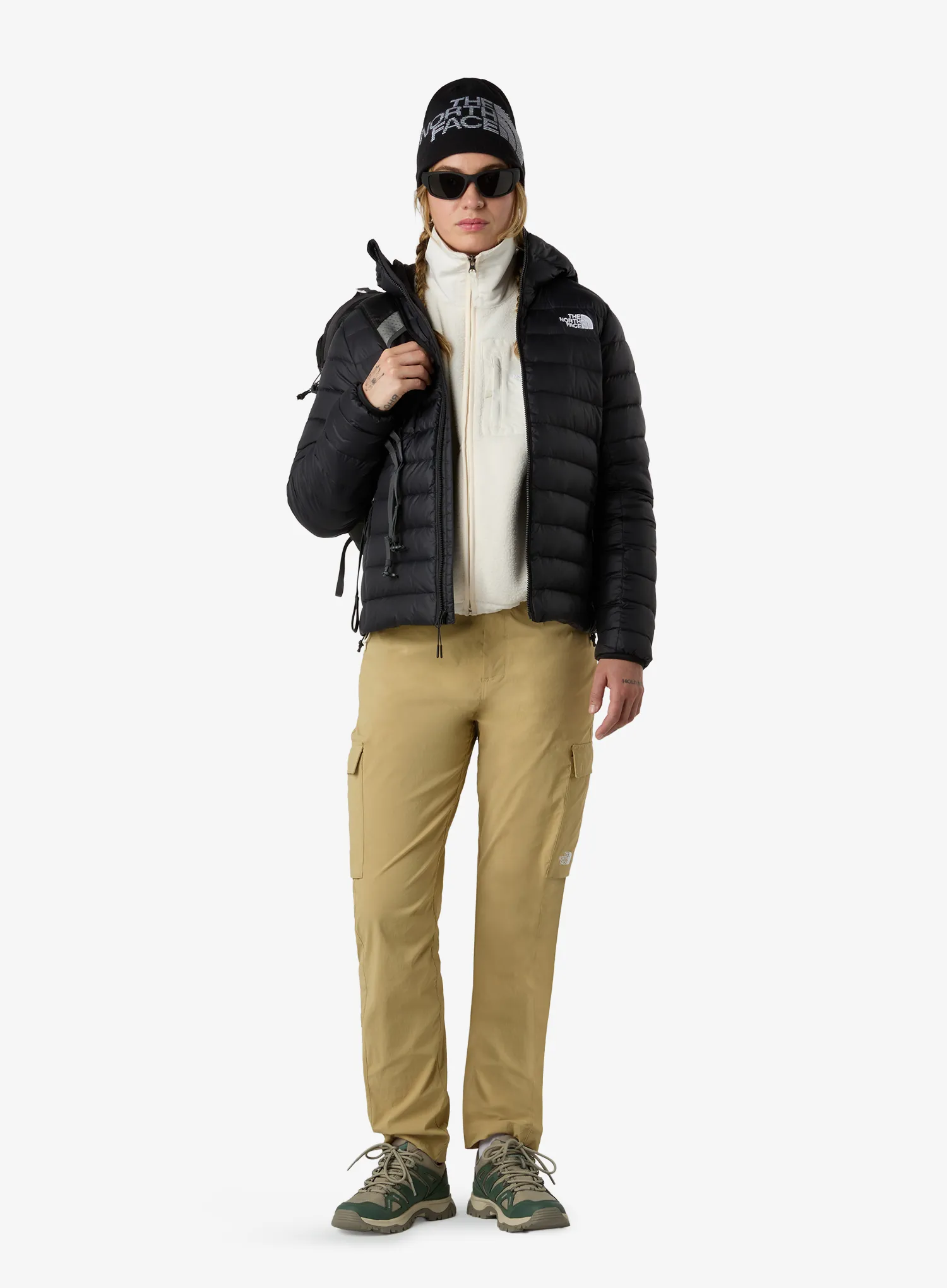 Daunenjacke Damen The North Face Classic Down Hooded Jacket - tnf black
