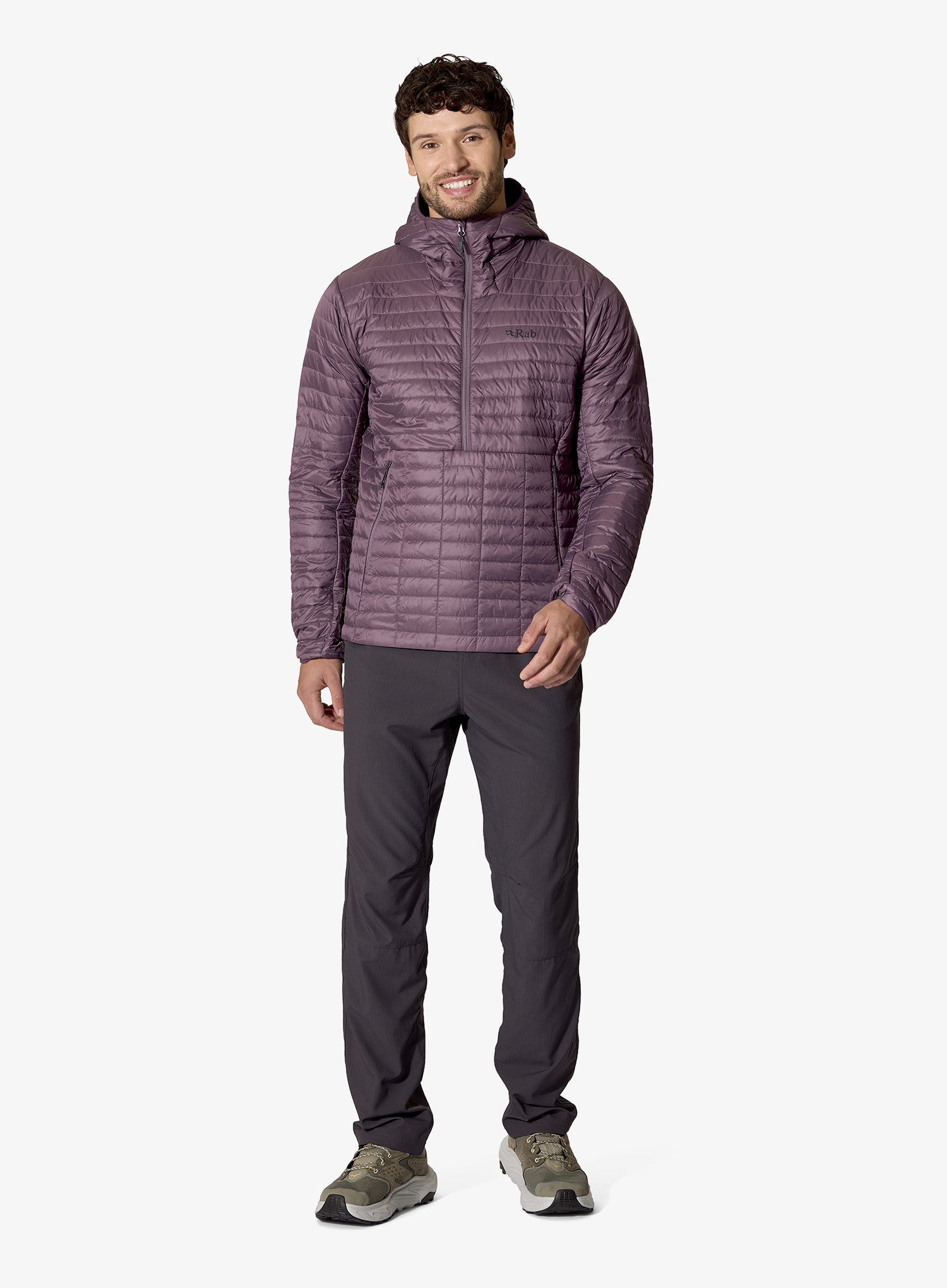 Daunenjacke Rab Microlighter Pullover Hoody - dark iris