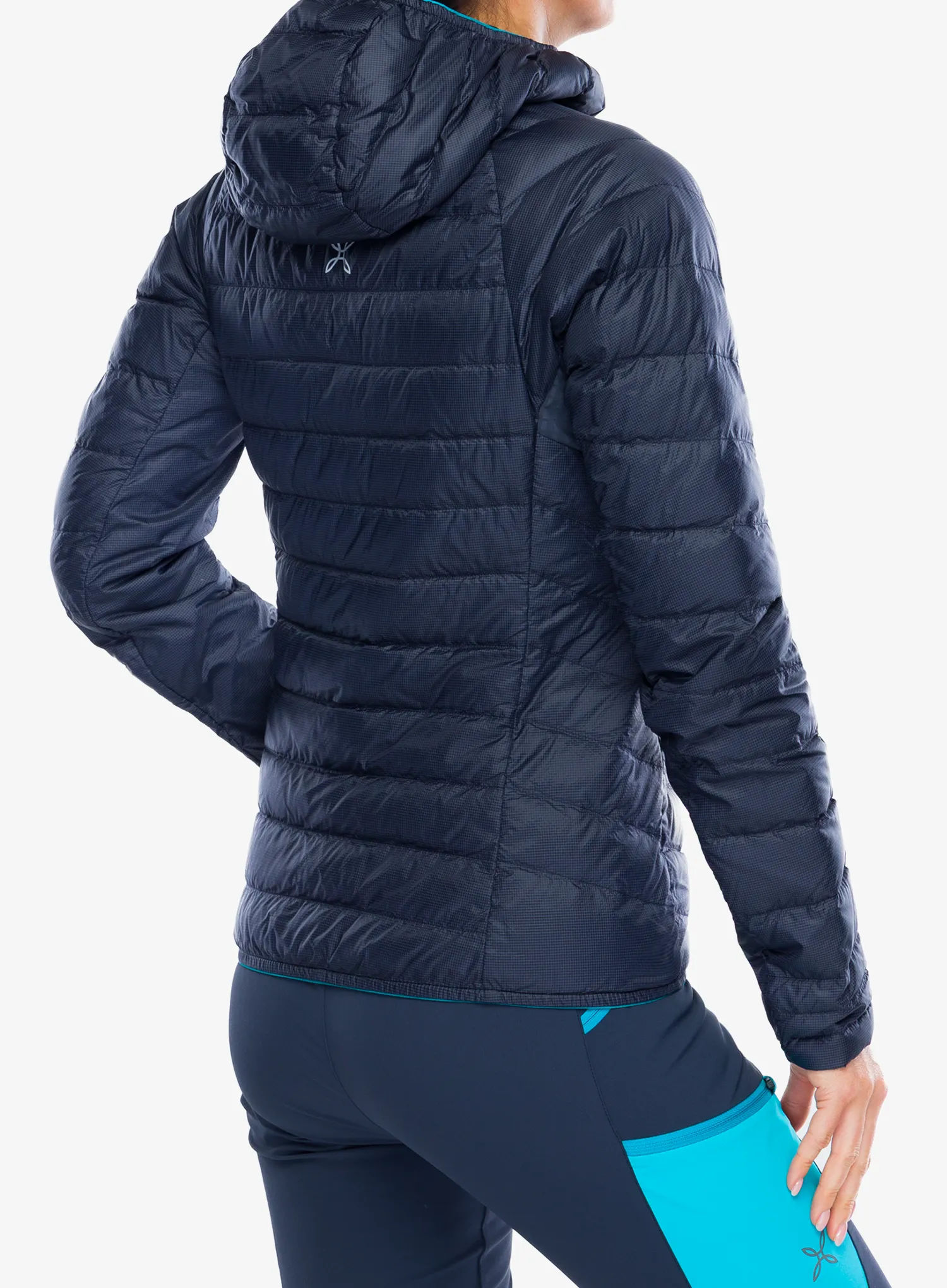 Daunenjacke Damen Montura Pure Duvet - graphite blue/turquoise