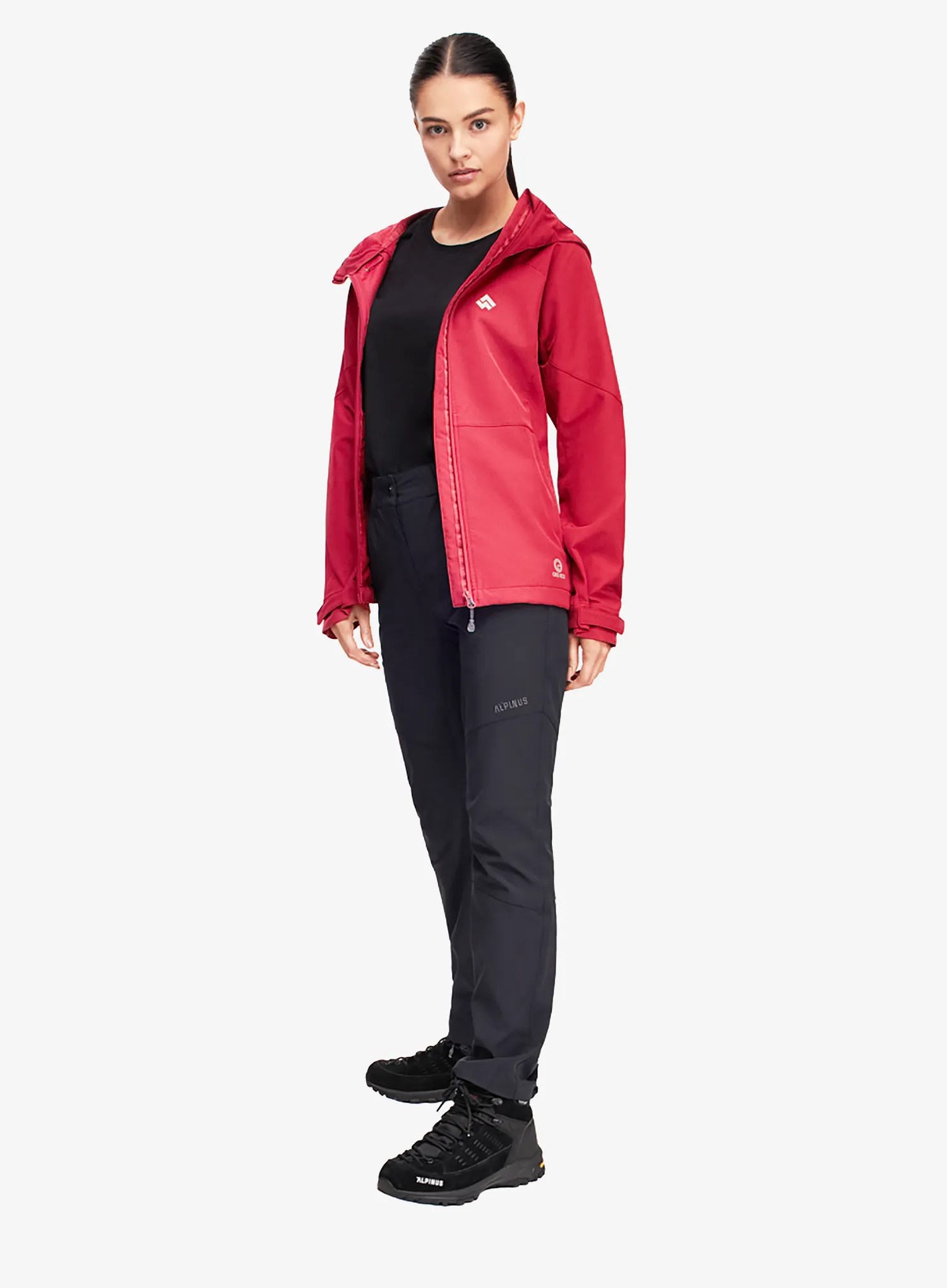 Damen Softshelljacke Alpinus Majadita - red