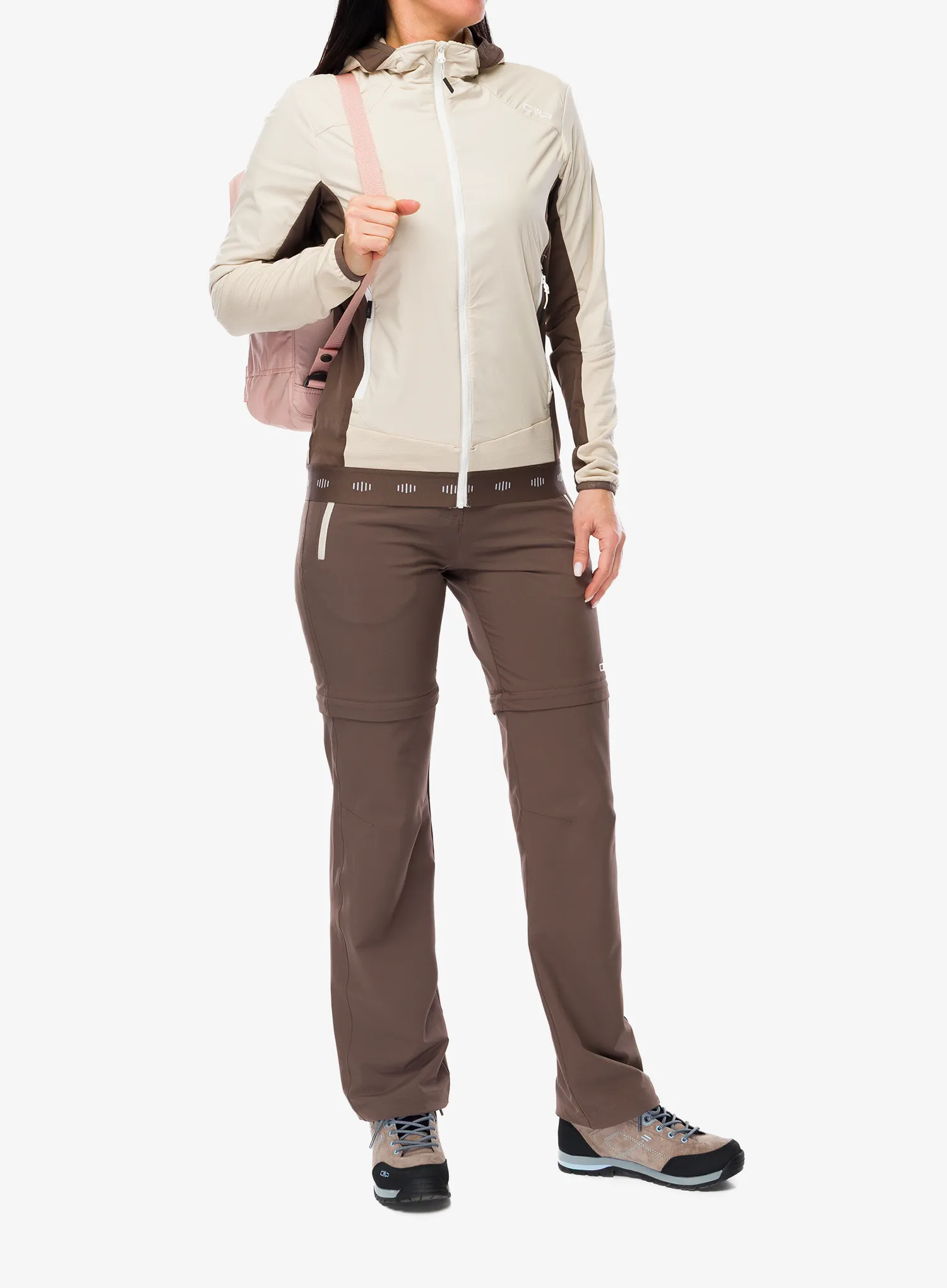 Damen Softshelljacke CMP Solira Jacket Hybrid - cream