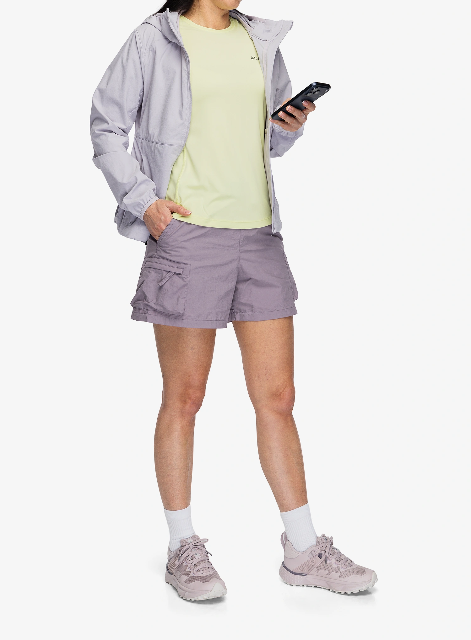 Damen Softshelljacke Columbia Heather Canyon II Hooded Softshell - lavender pearl