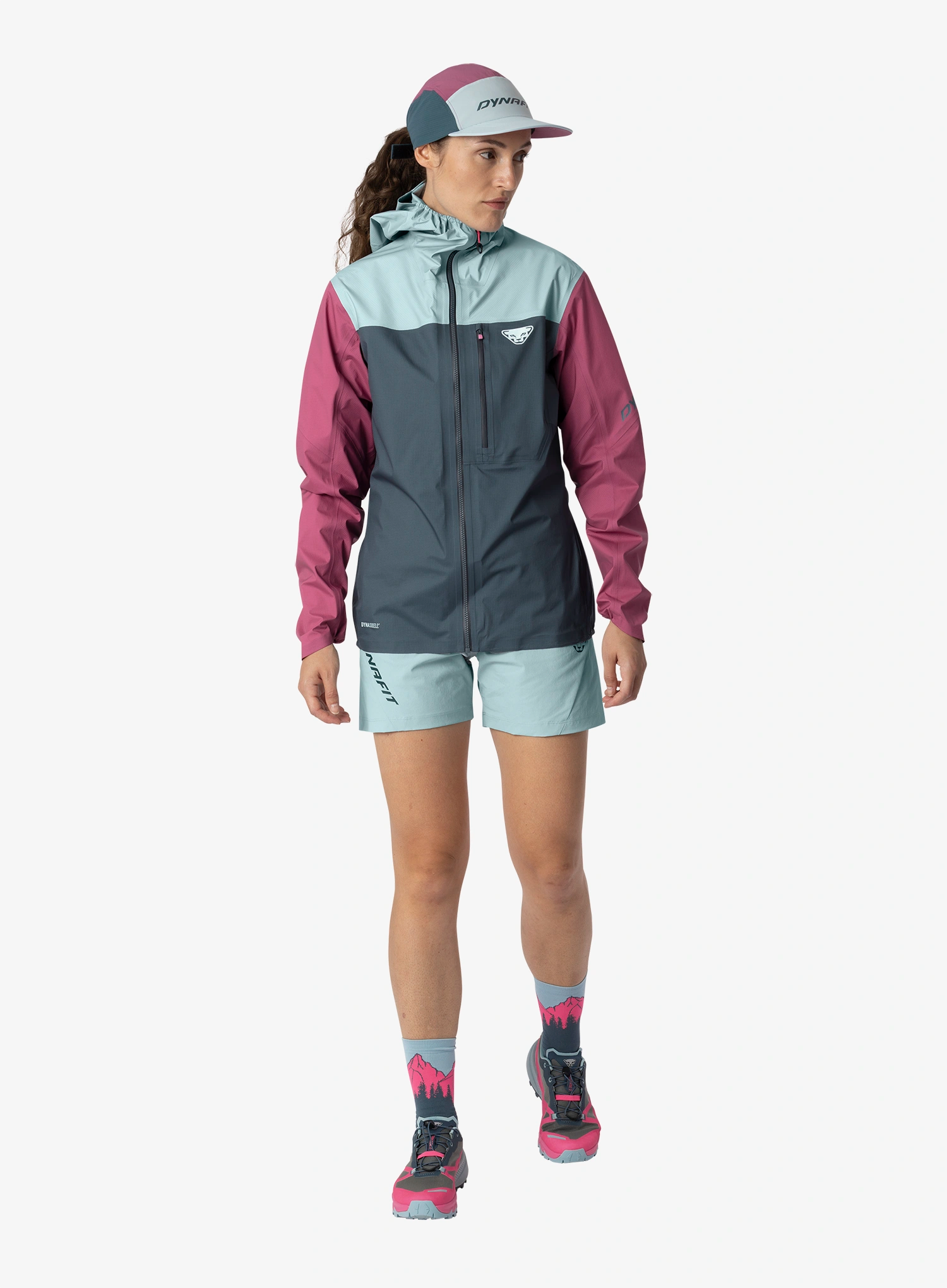 Damen Softshelljacke Dynafit Traverse 3L Jacket - cinder/cloud blue