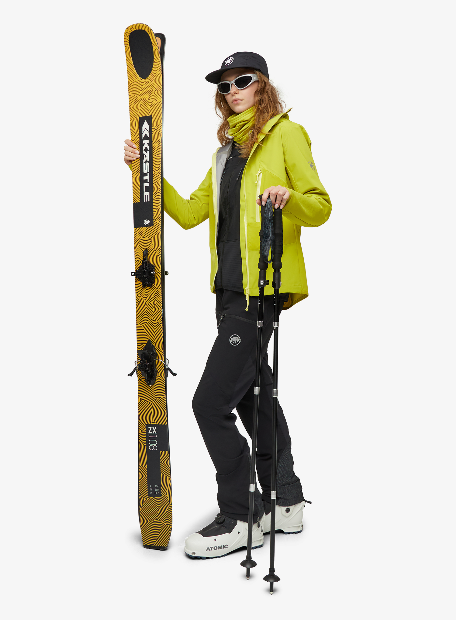 Damen Softshelljacke Mammut Aenergy Pro SO Hybrid Hooded Jacket - acacia/holunder
