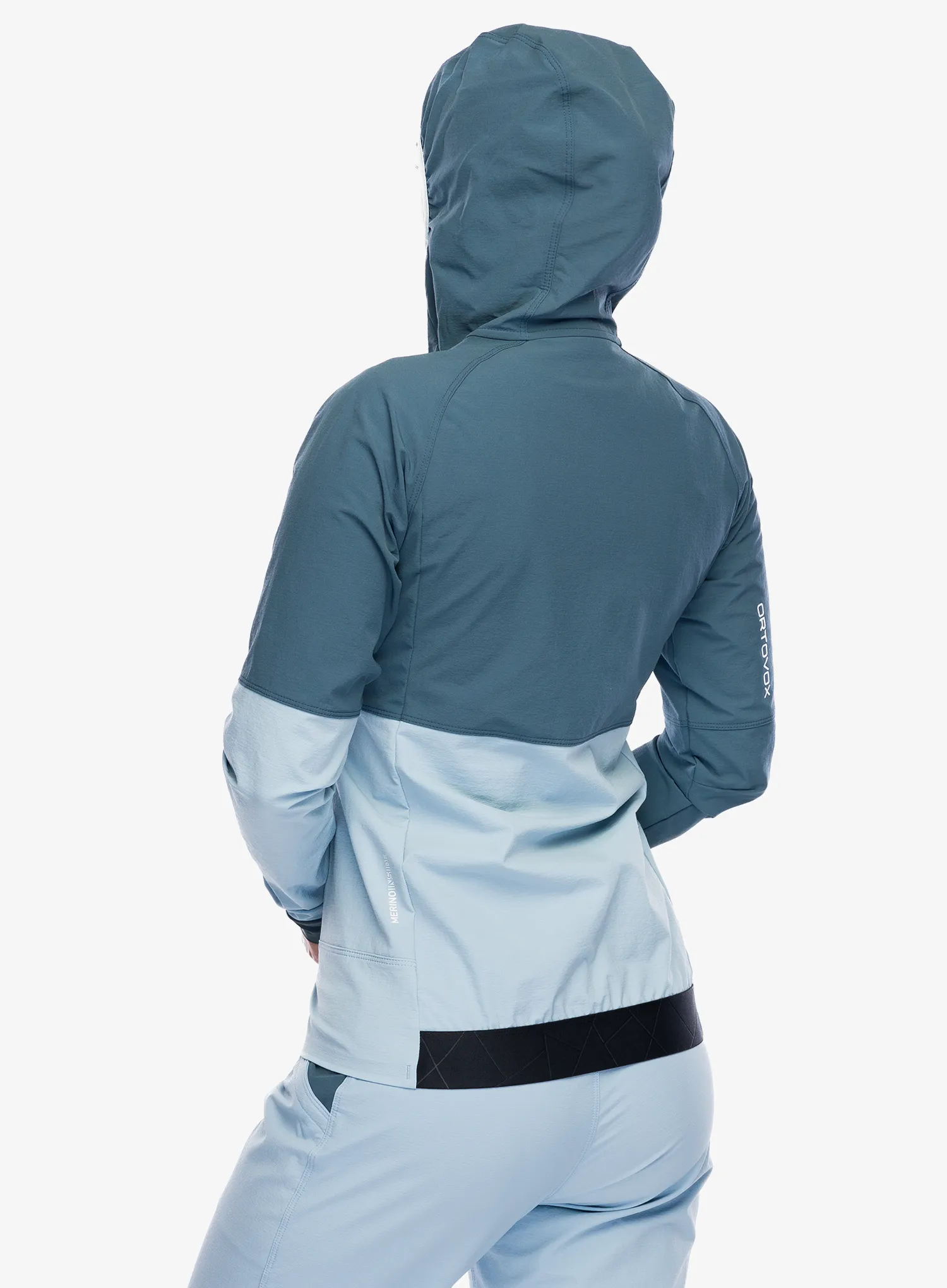 Damen Softshelljacke Ortovox Punta Berrino Hooded Jacket - dark arctic grey
