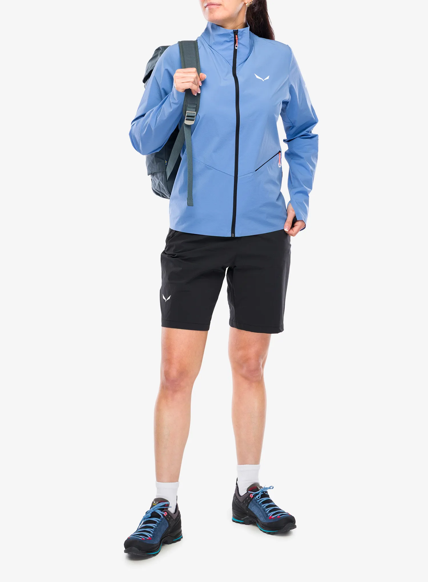 Damen Softshelljacke Salewa Pedroc Dst Light Jacket - morning blue