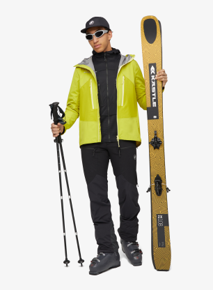 Softshelljacke Mammut Aenergy Pro SO Hybrid Hooded Jacket - acacia/holunder