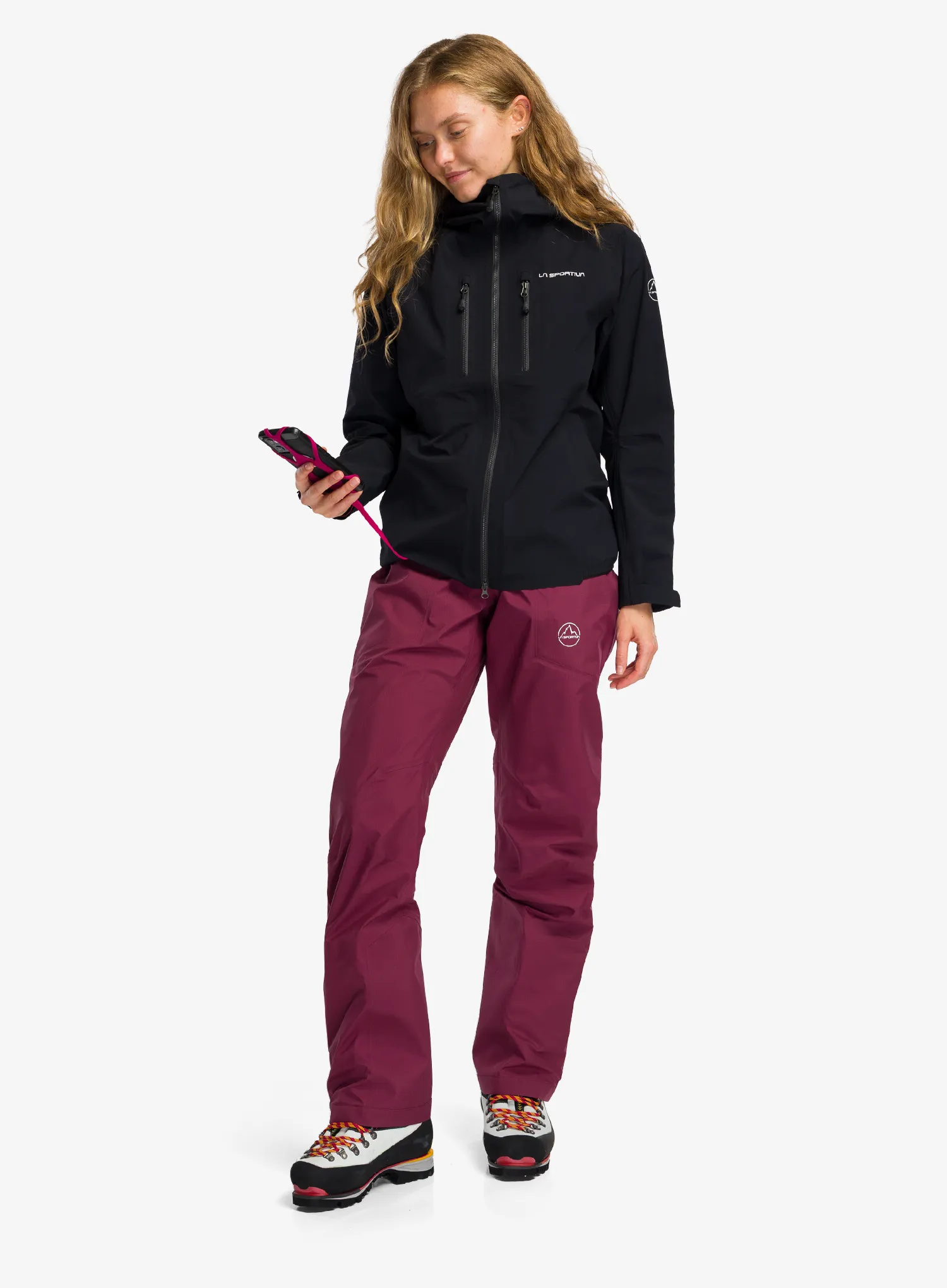 Regenjacke Damen La Sportiva Helixir Shell Jacket - black/chalk