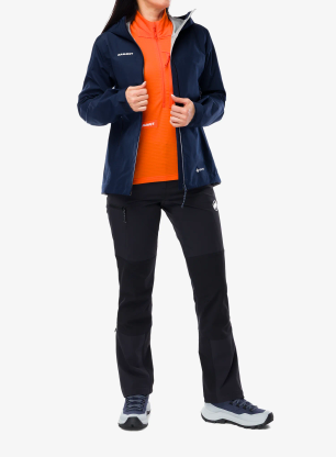 Regenjacke Damen Mammut Crater Light HS Hooded Jacket - marine