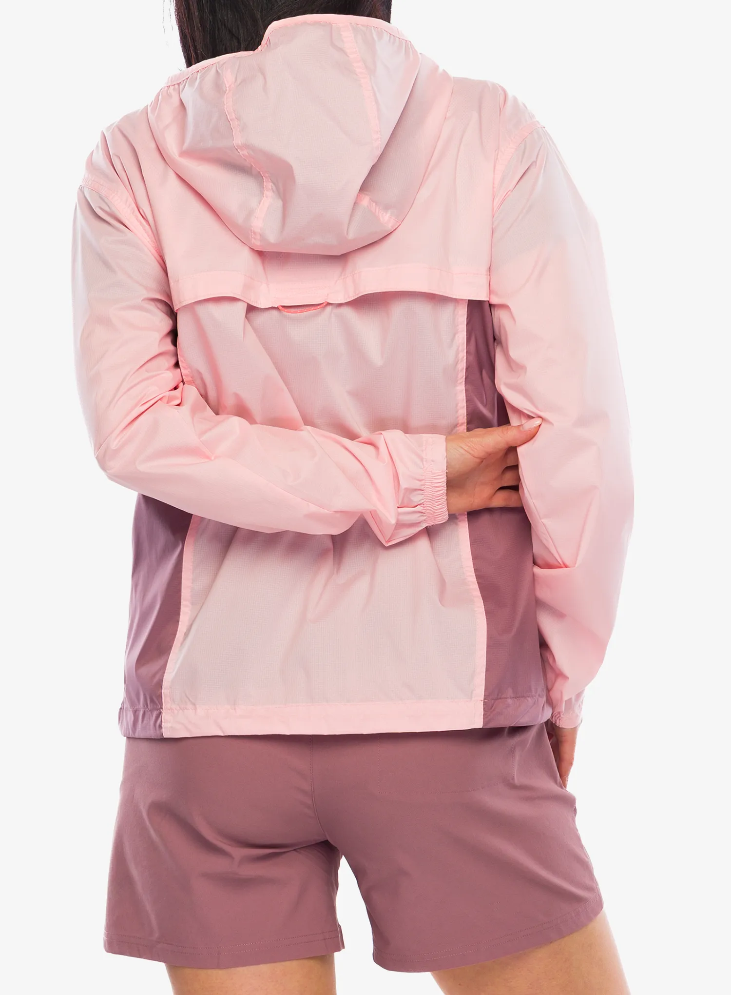 Windjacke Damen Columbia Crested Canyon Windbreaker - pink sand/fig
