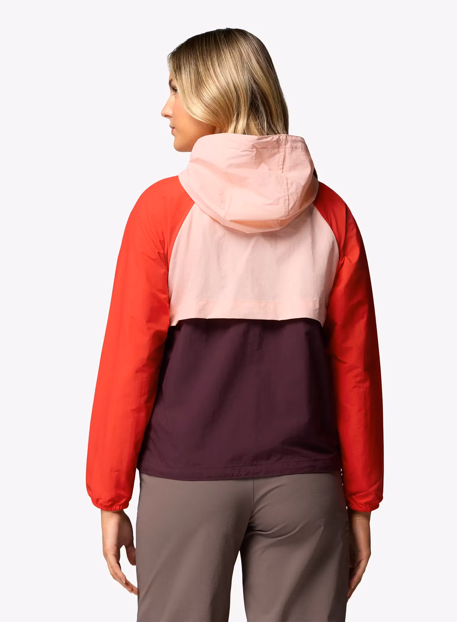 Windjacke Damen Columbia Spire Valley Windbreaker - moonvista/pink sand/poppy red