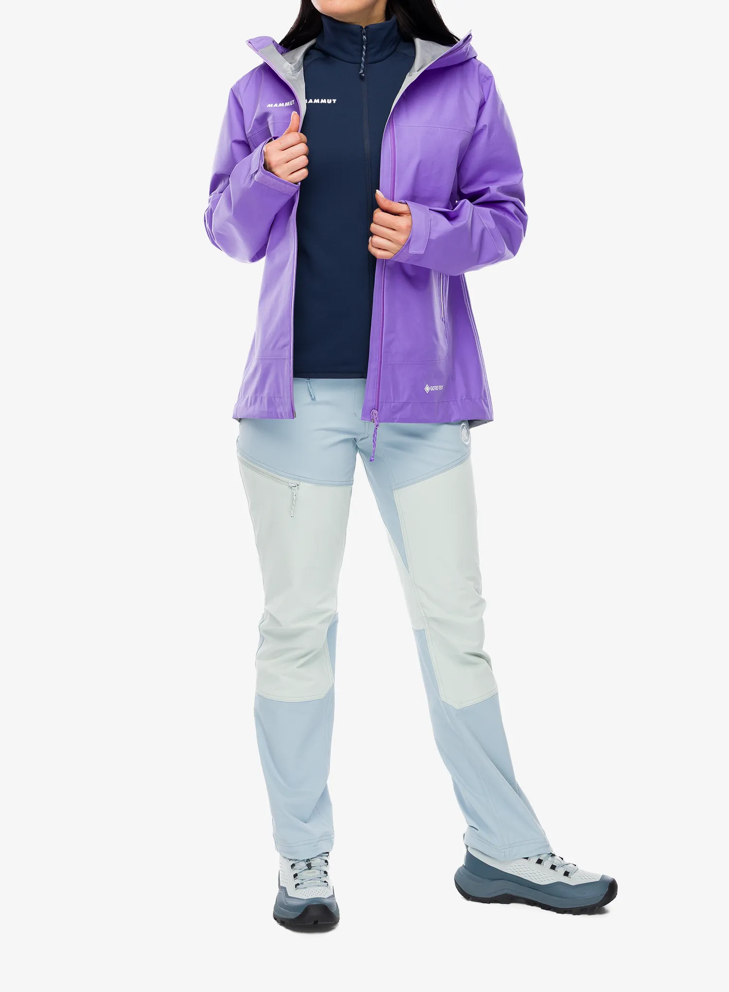 Regenjacke Damen Mammut Crater Light HS Hooded Jacket - lavandin