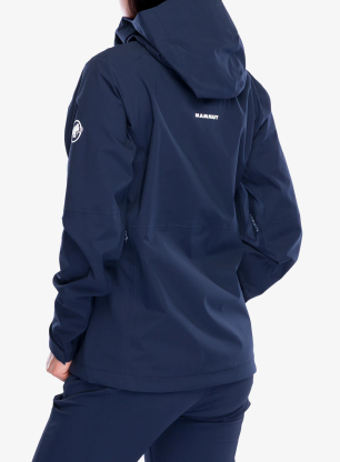 Regenjacke Damen Mammut Linard Guide HS Hooded Jacket - marine