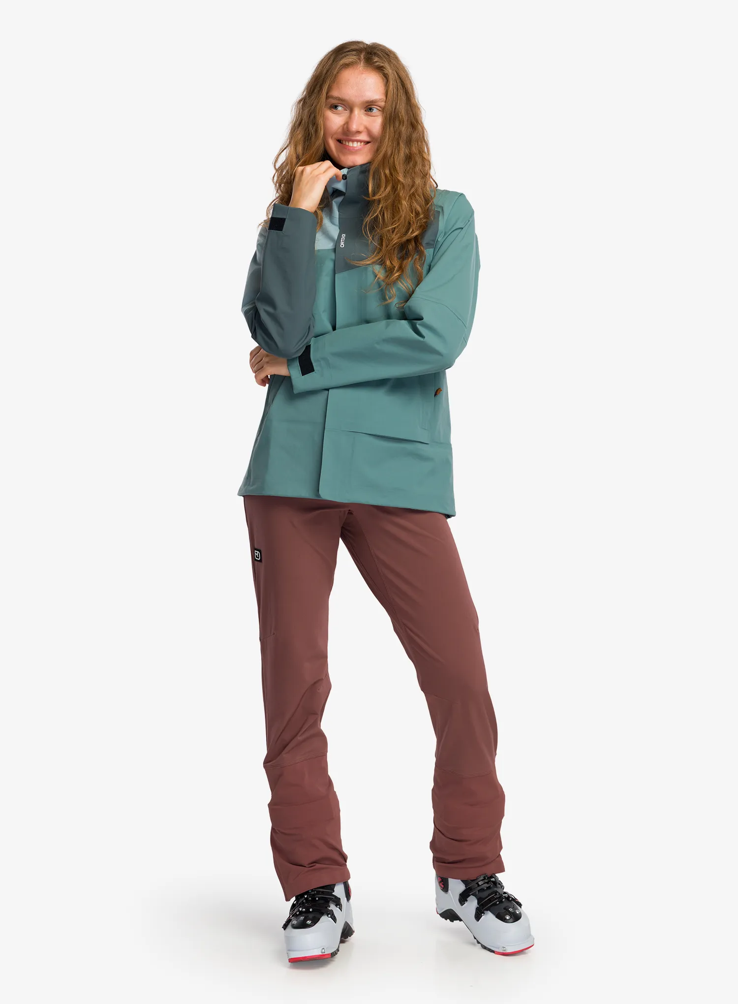 Regenjacke Damen Ortovox Seceda 3L Jacket - arctic grey