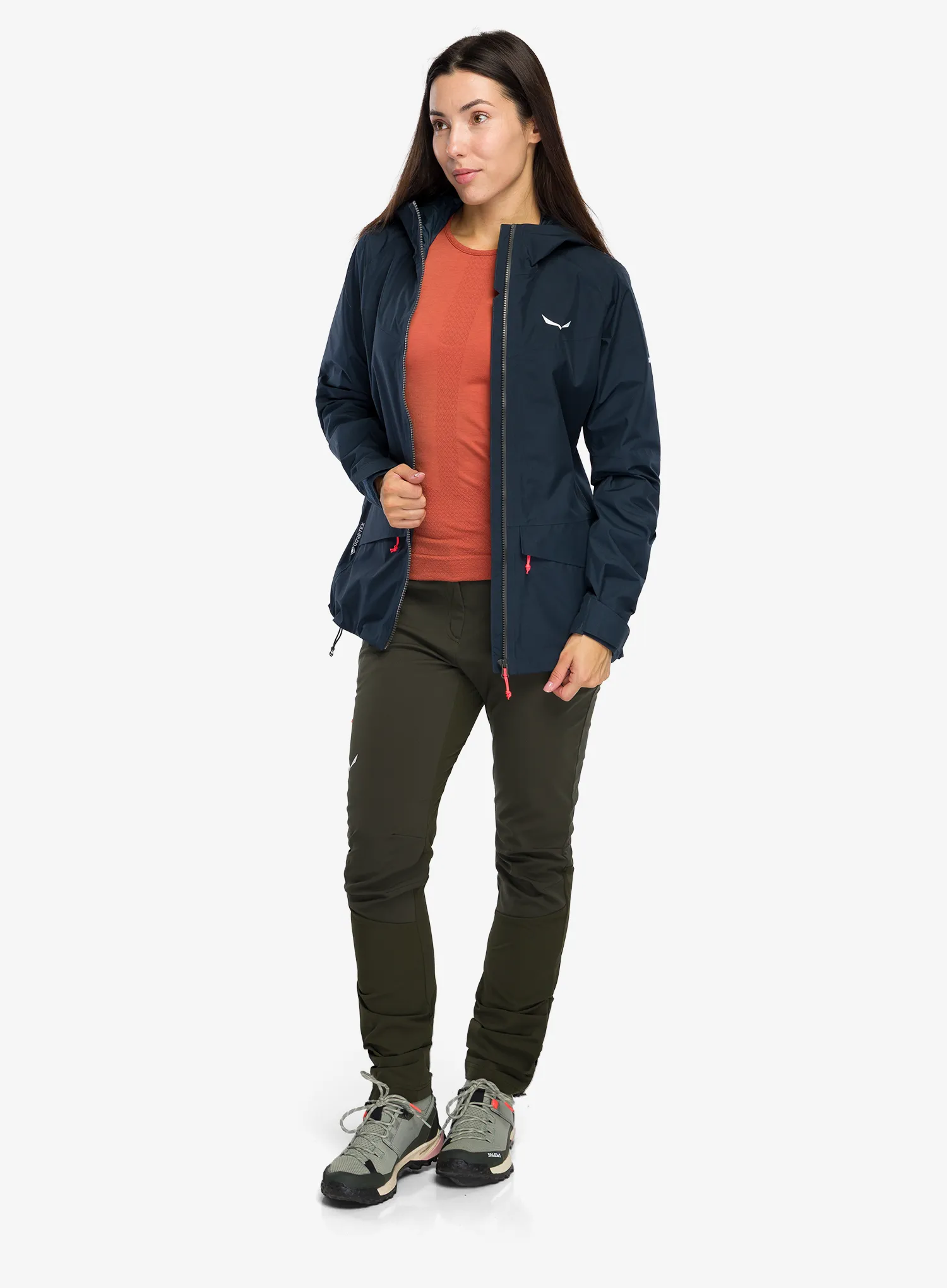 Regenjacke Damen Salewa Puez Gtx 2L Epe Jacket - blueberry