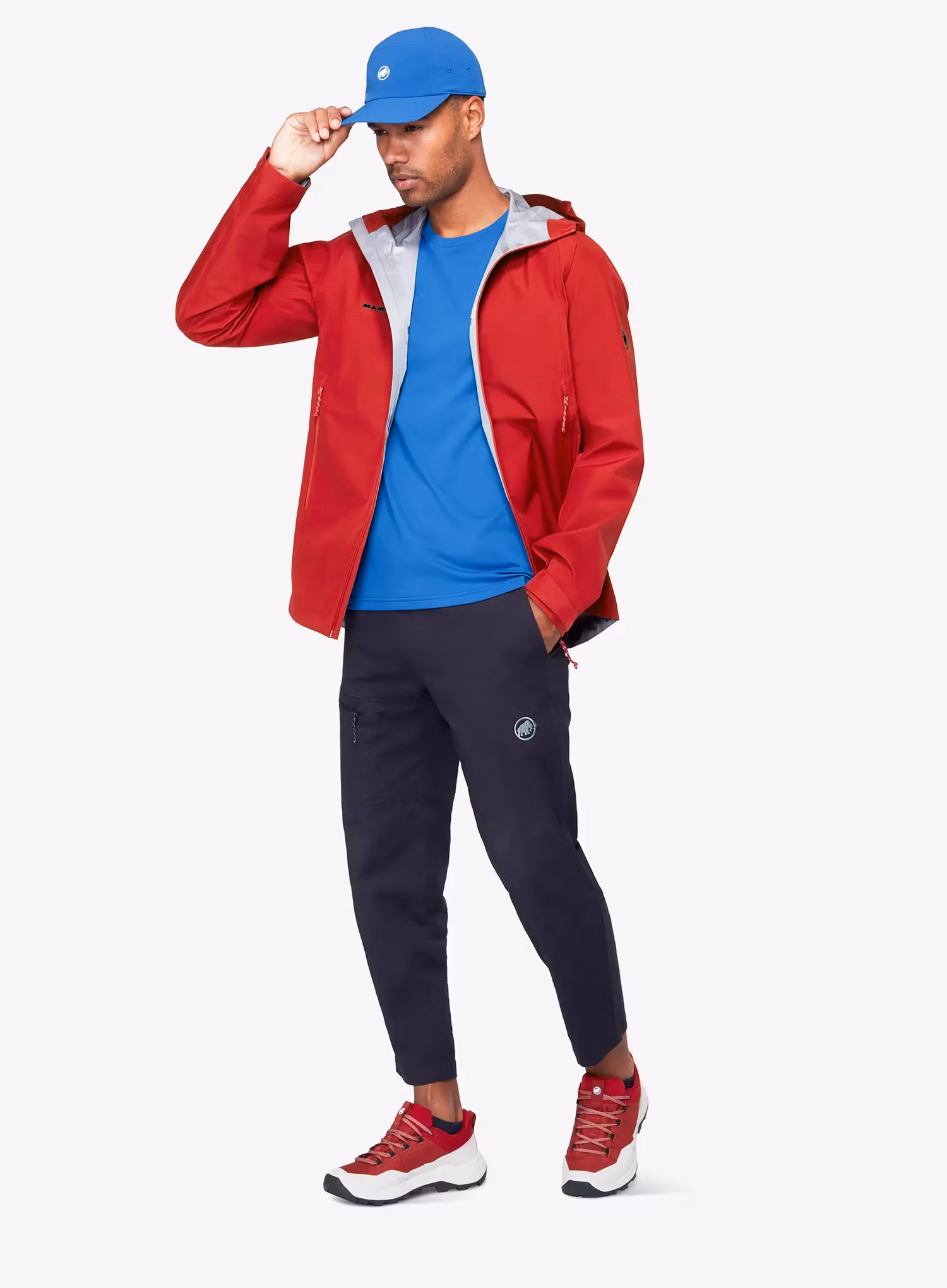 Regenjacke Mammut Crater Light HS Hooded Jacket - dark mammut red