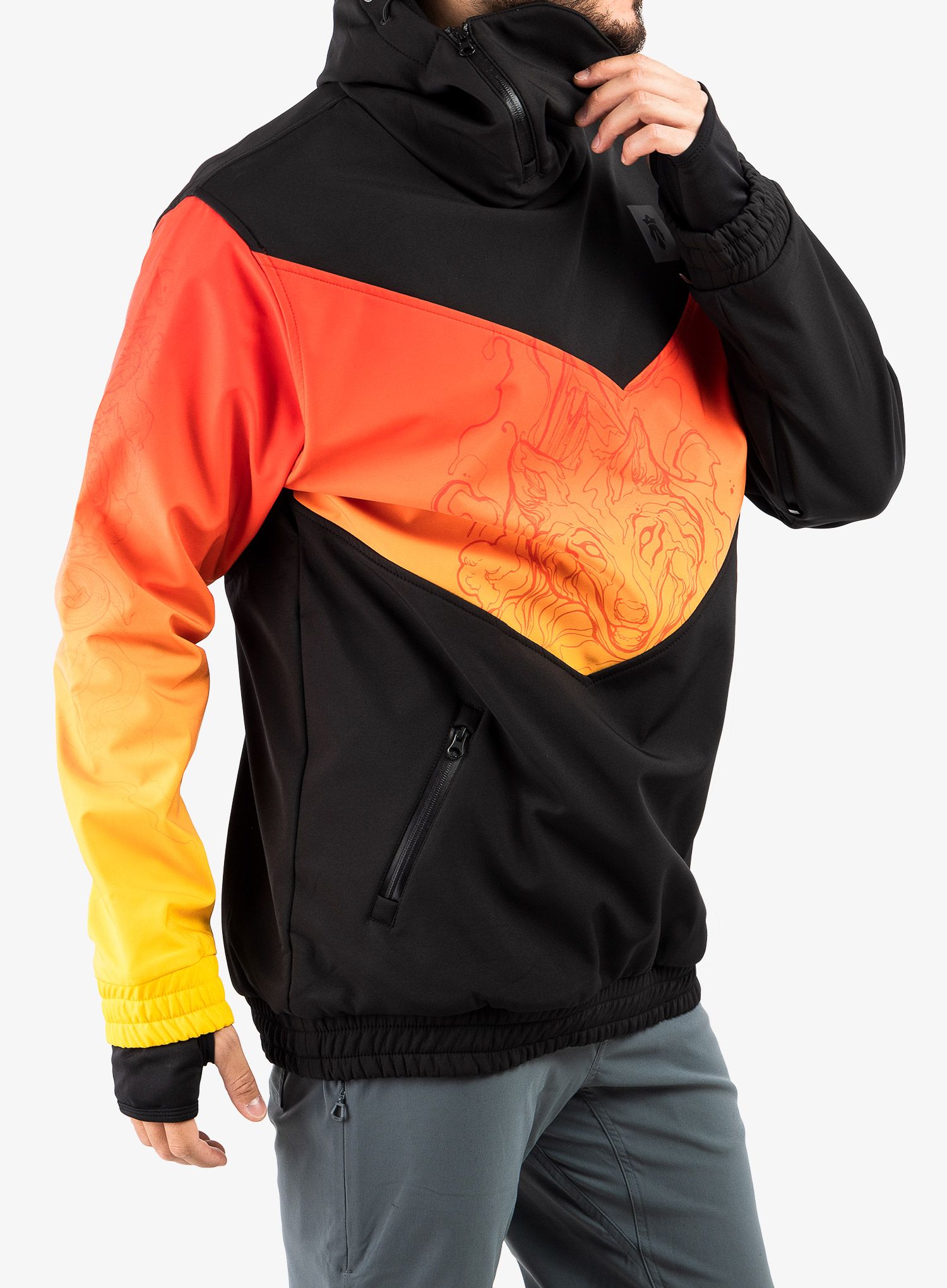 Softshelljacke Majesty Shadow Softshell - black/red