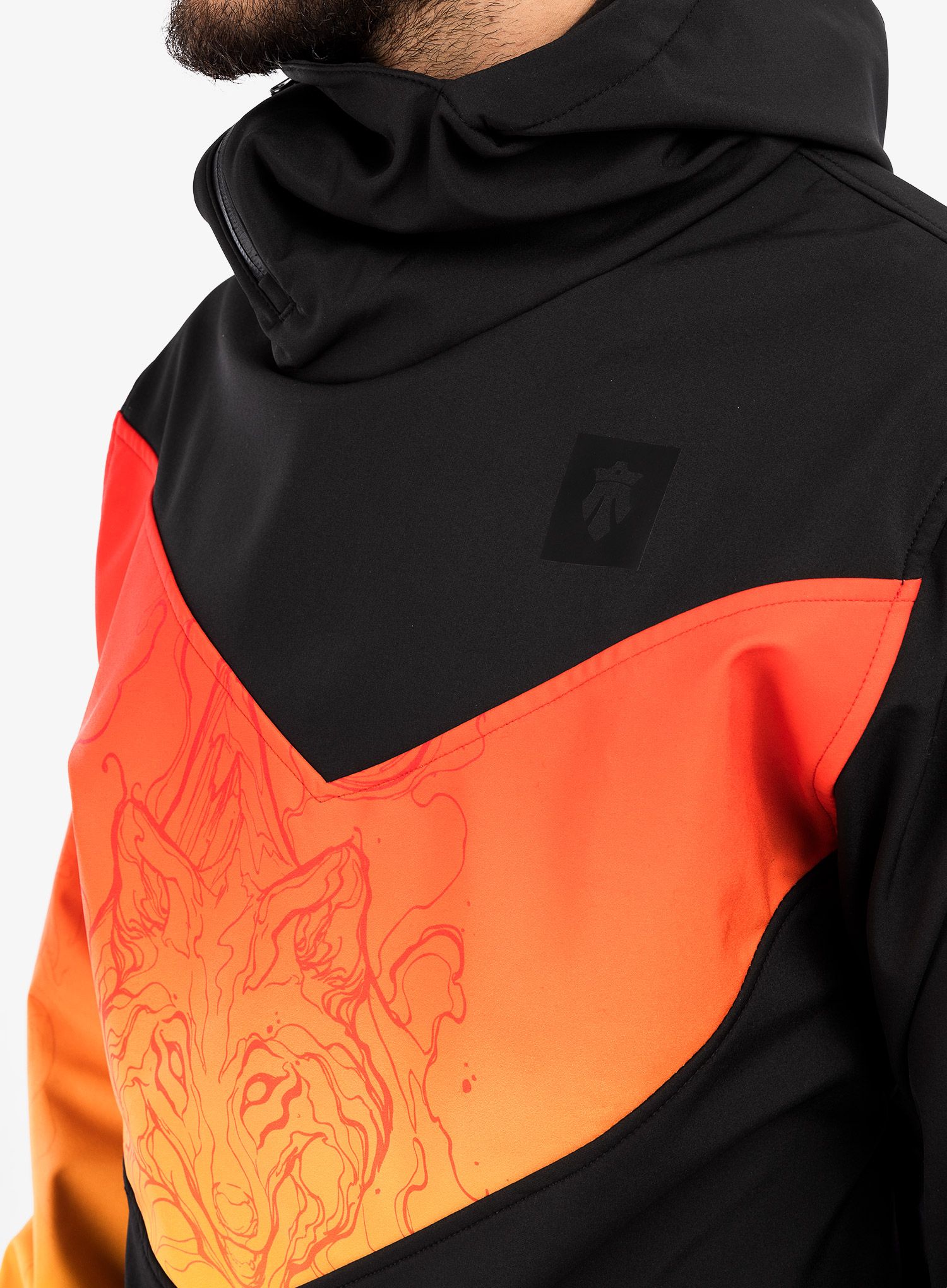 Softshelljacke Majesty Shadow Softshell - black/red