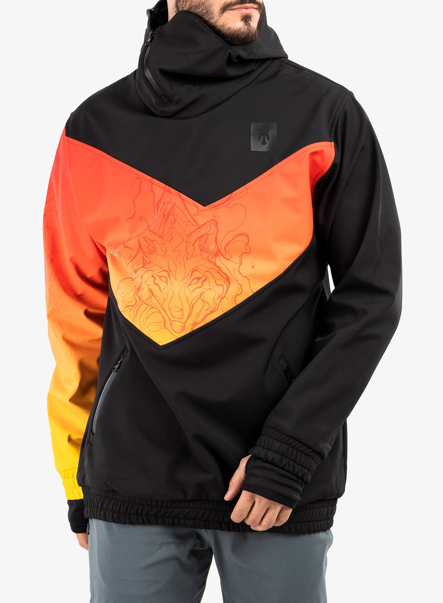 Softshelljacke Majesty Shadow Softshell - black/red