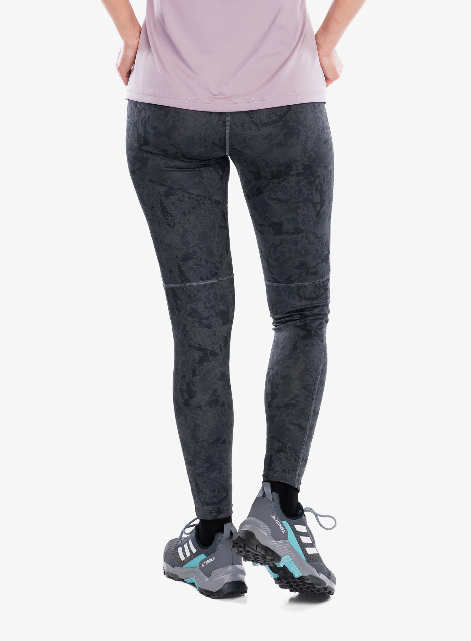 Leggings Damen adidas TERREX Multi All Over Printed Tight - grey five