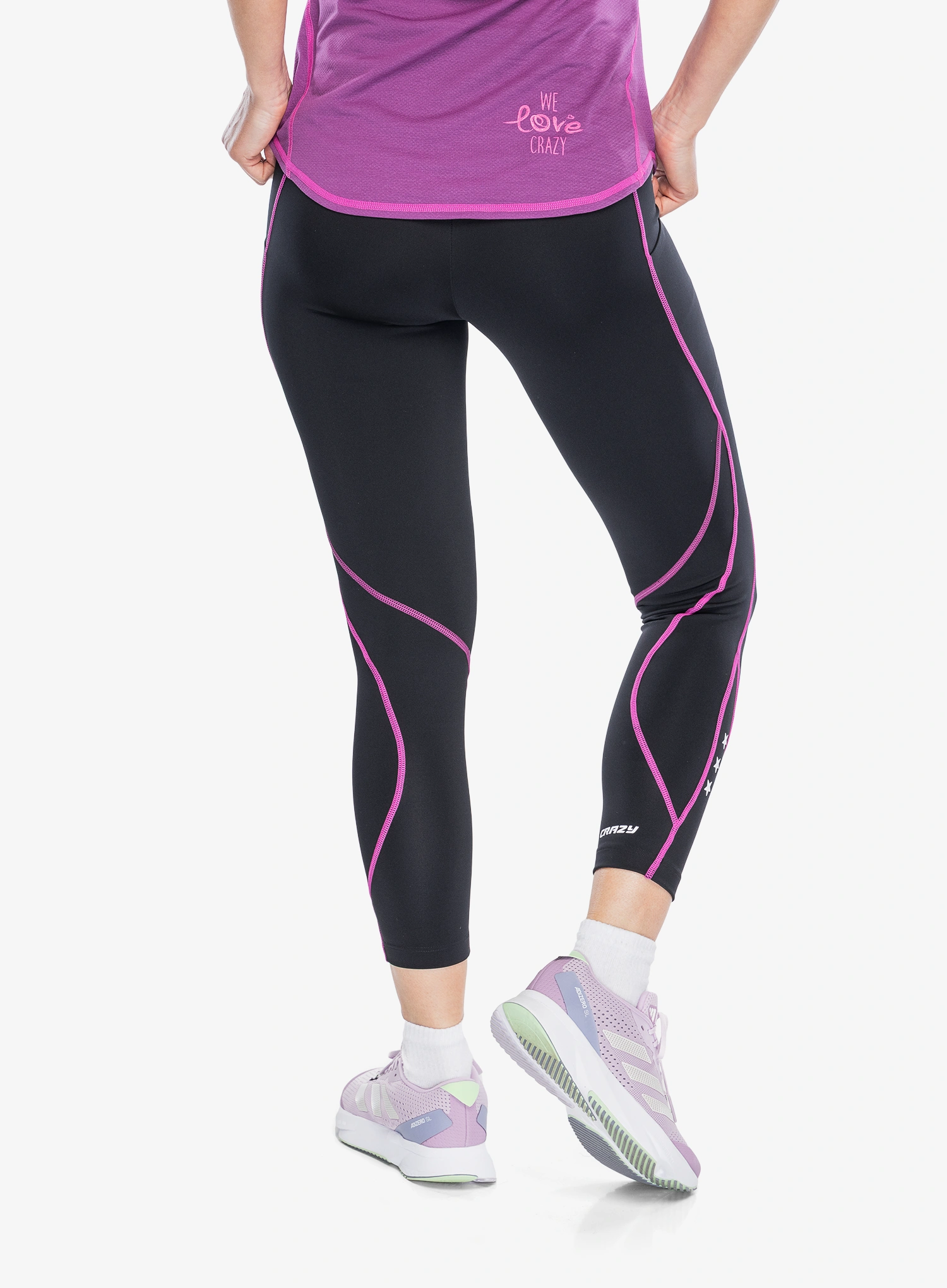 Lauftights Damen Crazy Leggings Cute Light - pop