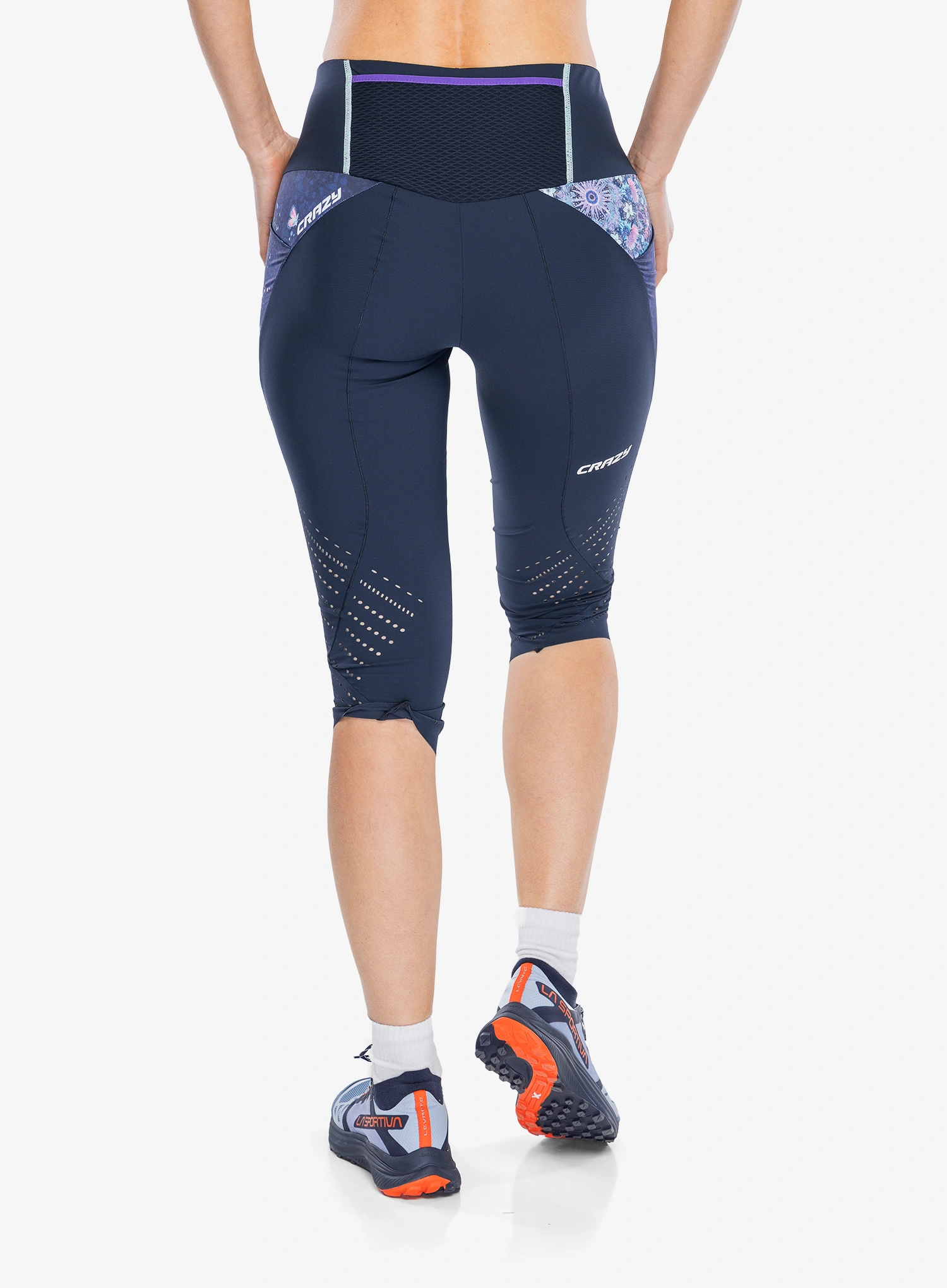 Lauftights Damen Crazy Mid-Short Pressure - mandala