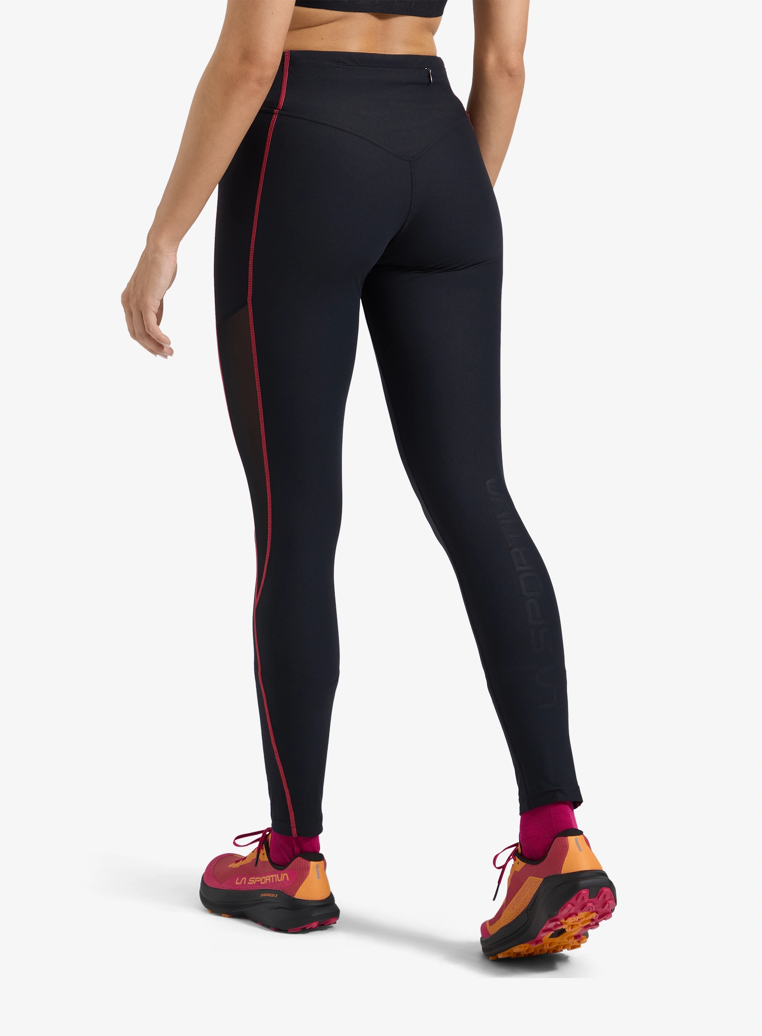 Lauftights Damen La Sportiva Triumph Tight Pant - black/hibiscus