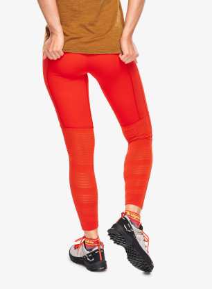 Leggings Damen Salewa Pedroc Dry Resp Hybrid Tights - flame