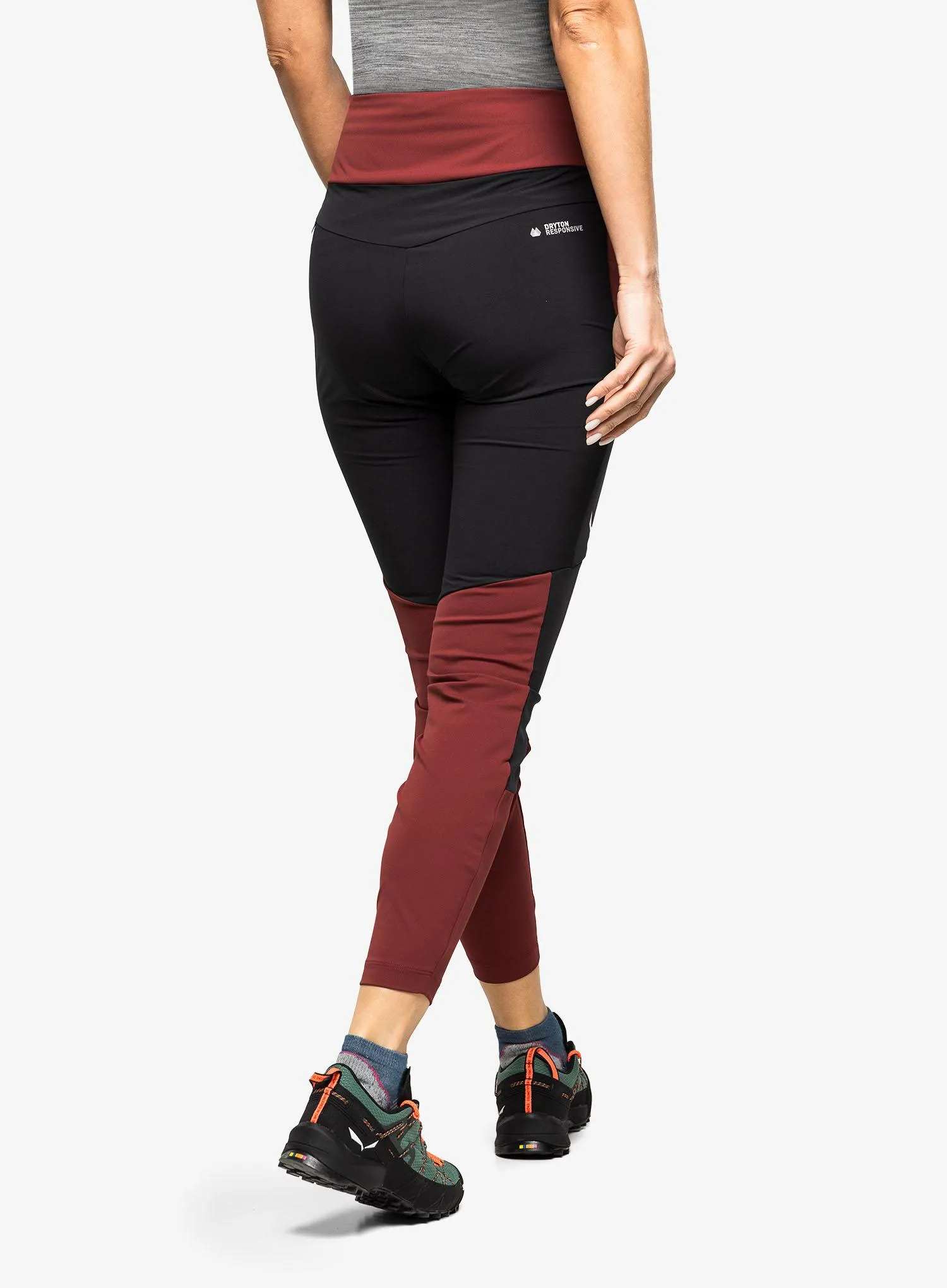 Hose Damen Salewa Puez Dry Responsive Cargo Tights - syrah