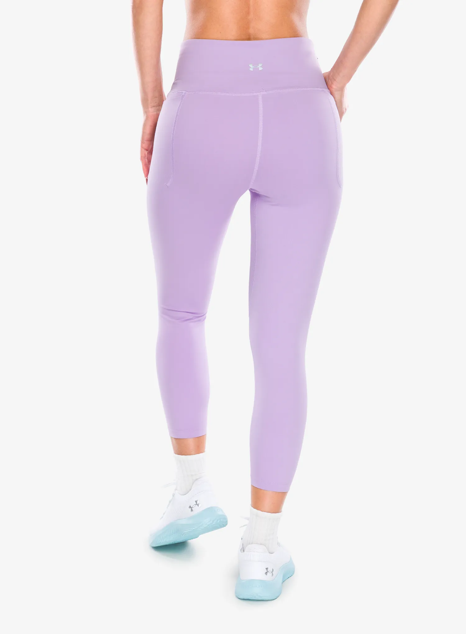 Lauftights Damen Under Armour Meridian Ankle Leg - octane/metallic silver