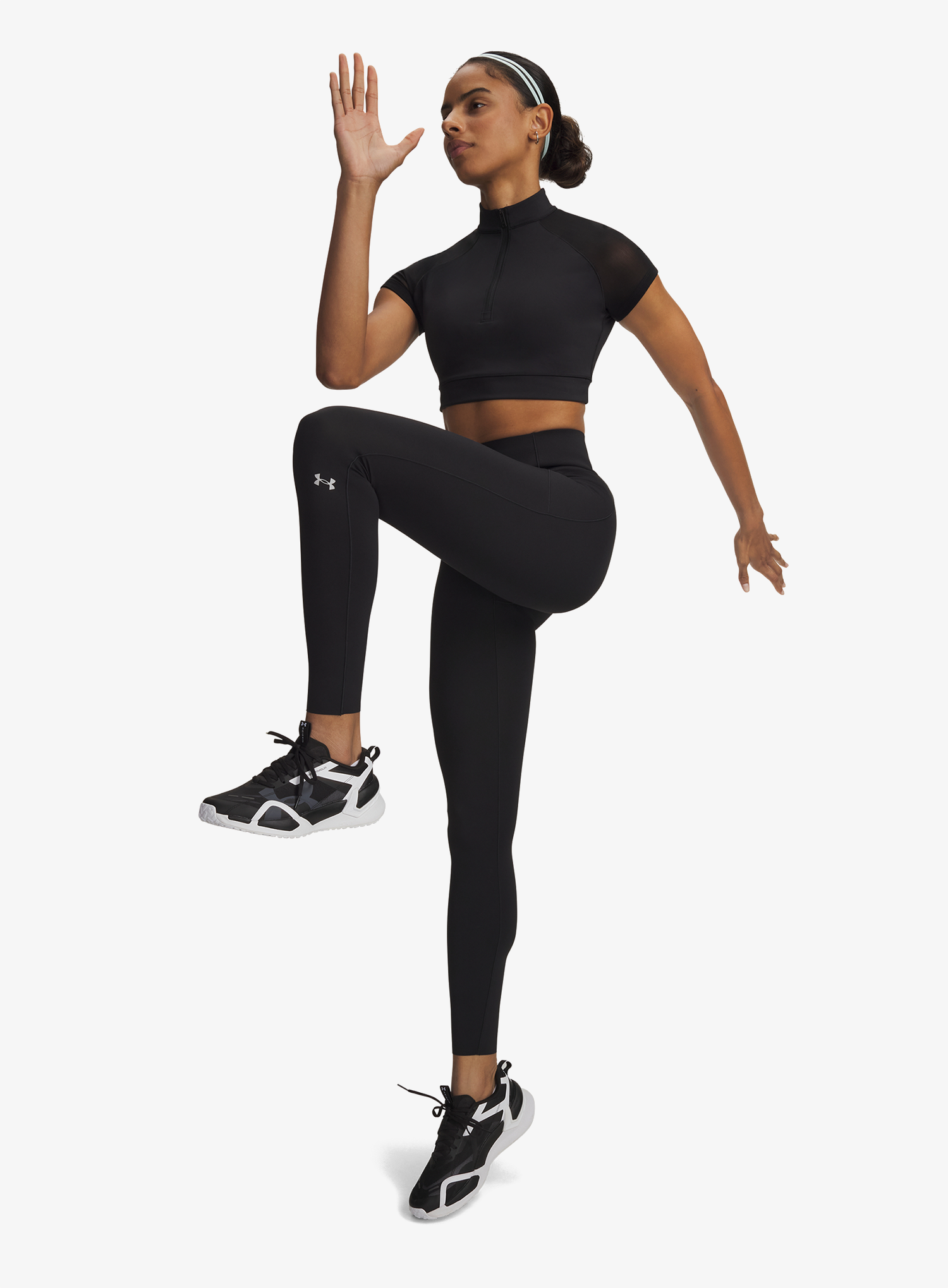 Leggings Damen Under Armour Vanish Elite Legging - ultimate black/metallic silver
