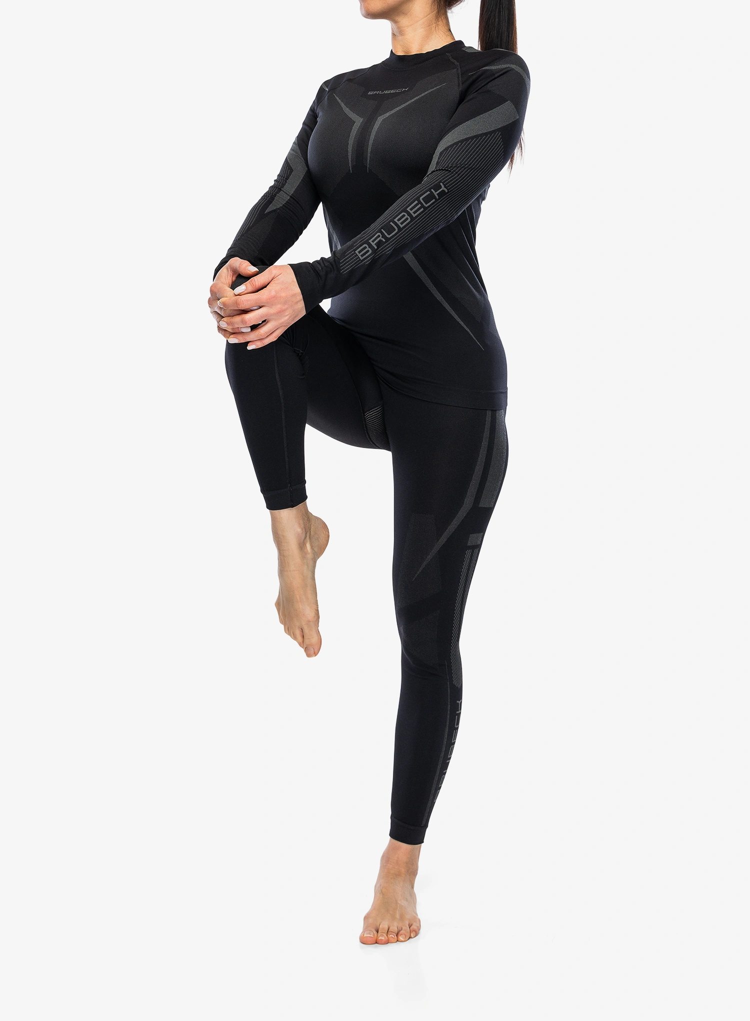 Thermounterhose Damen Brubeck Dry  - black/graph