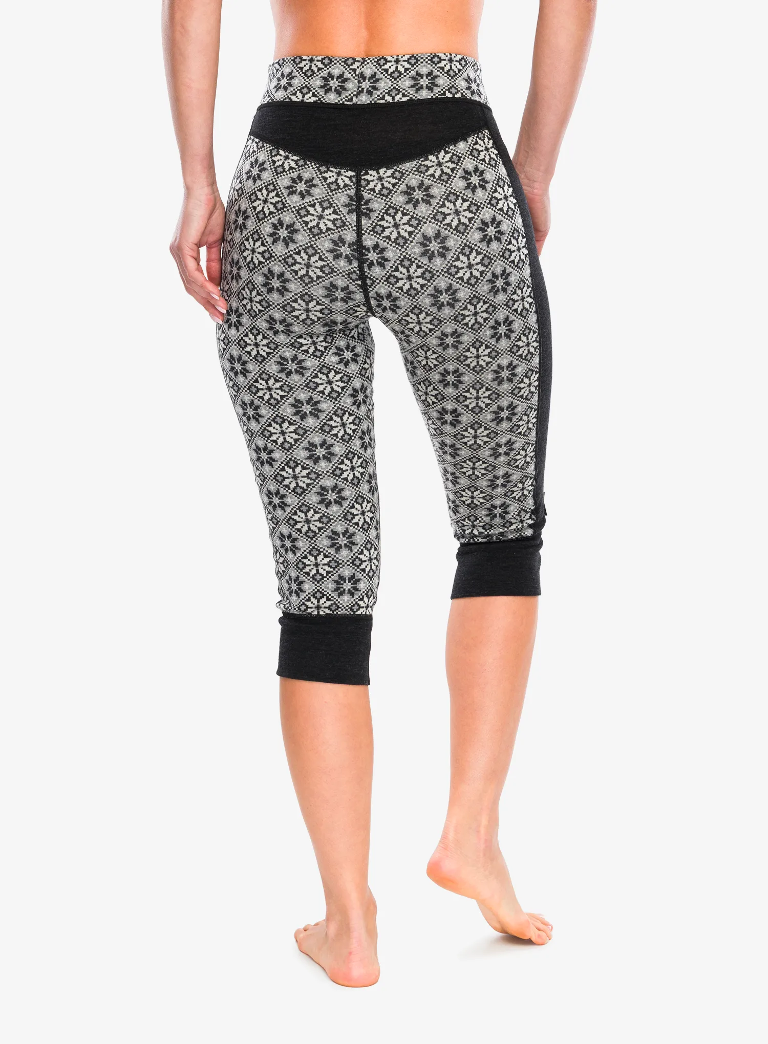 Thermounterhose Damen Kari Traa Rose Capri High Waist - black