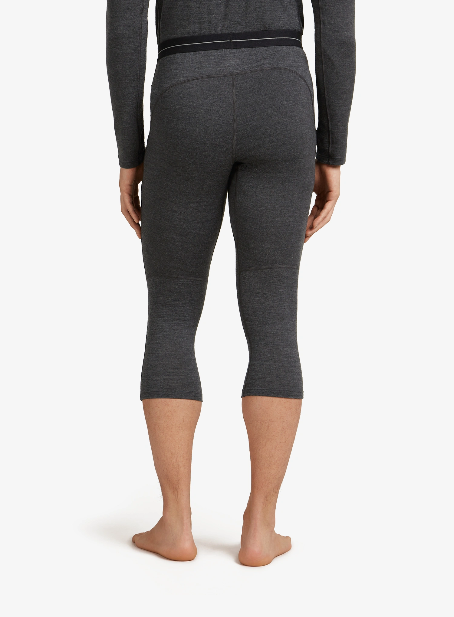 Thermounterhose Icebreaker Merino 260 ZoneKnit 3/4 Leggings - jet hthr