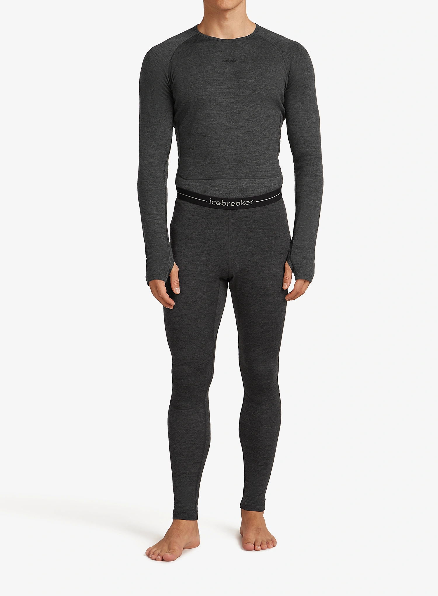 Thermounterhose Icebreaker Merino 260 ZoneKnit Leggings - jet hthr