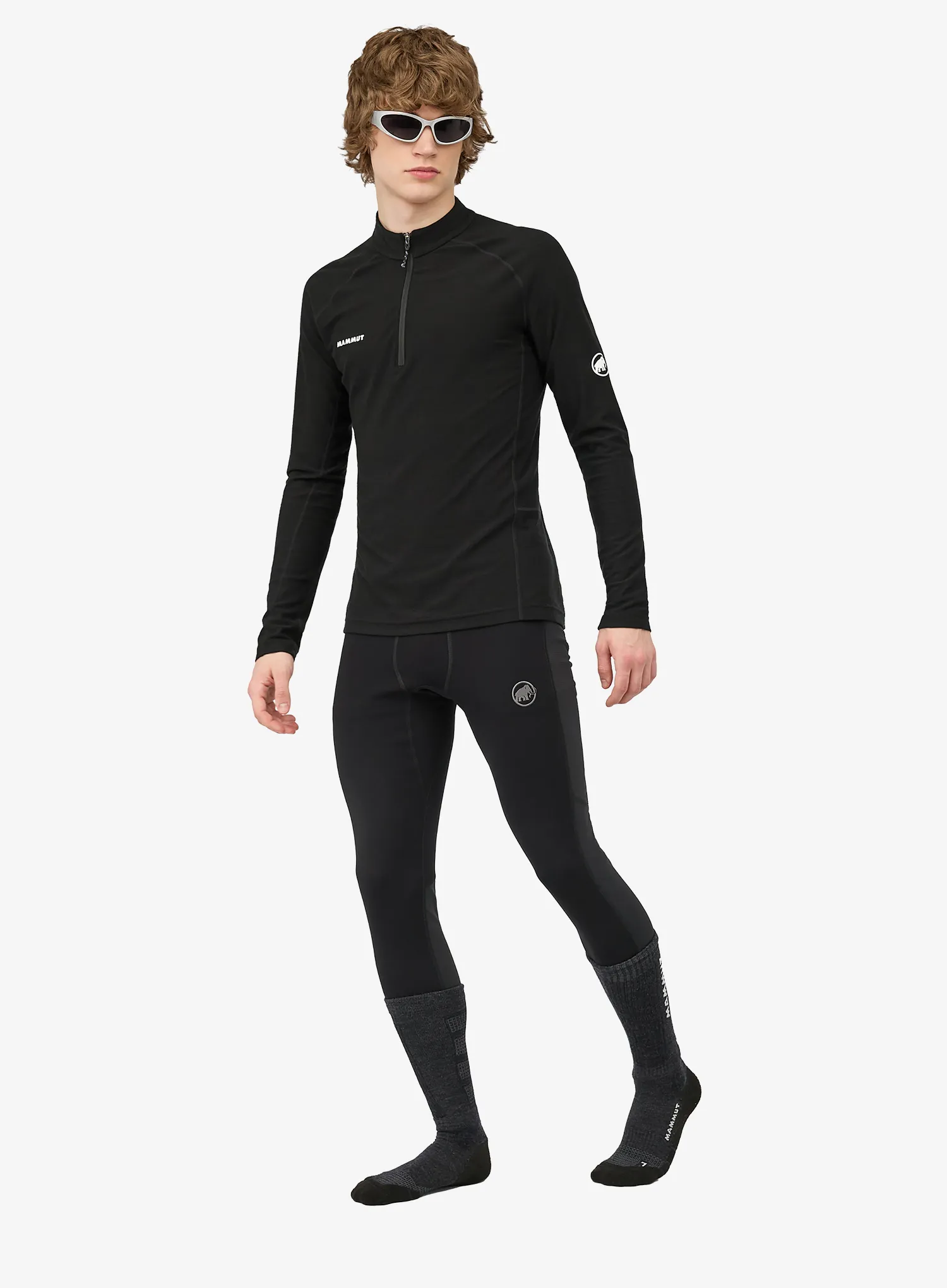 Thermounterhose Mammut Aconcagua ML Long Tights - black