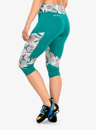 Kletterleggins Ocun Rhea 3/4 Leggings - green porvelain